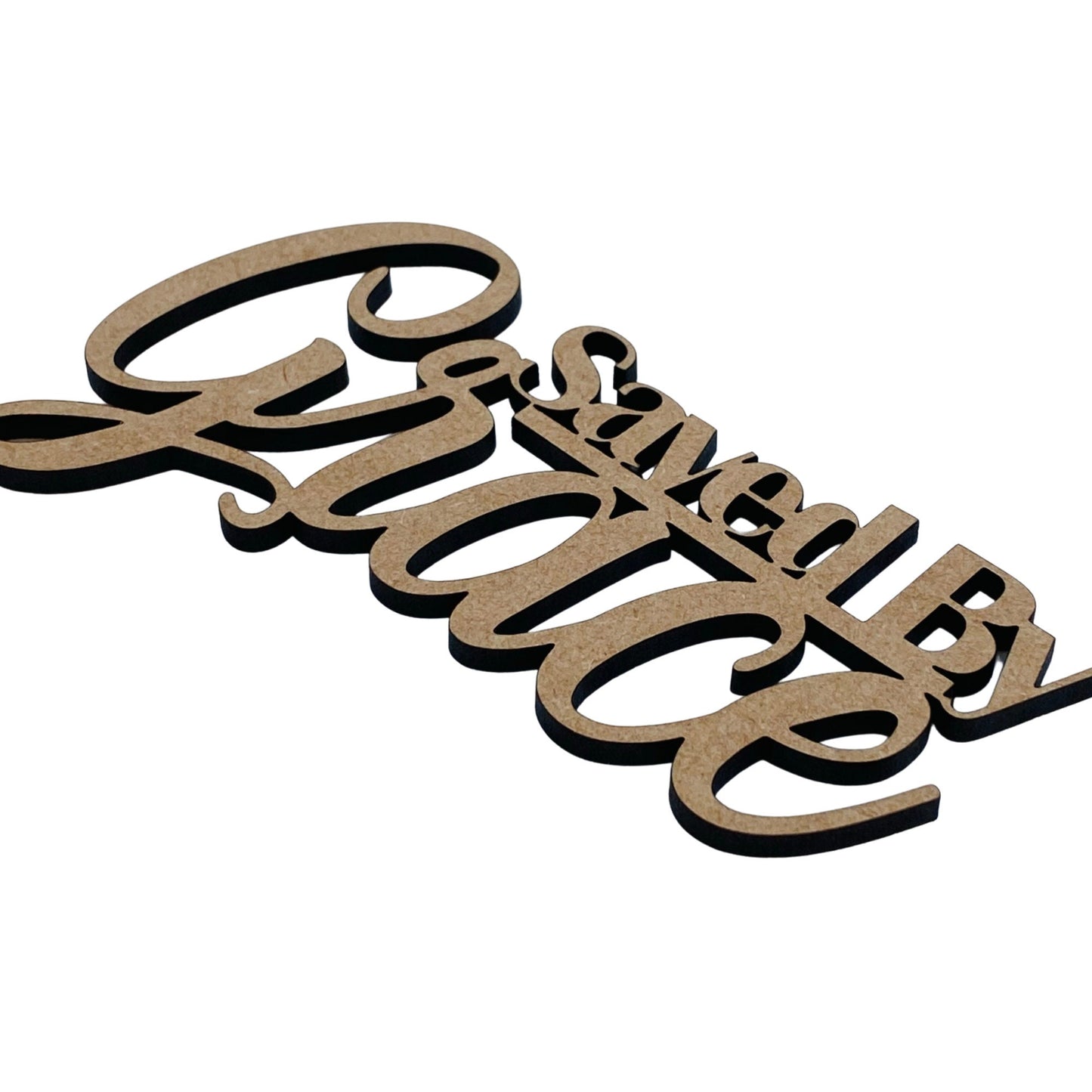 Saved By Grace | Inspirational | Wooden Cutout Word | Connected Word | Wood Saved By Grace Word | Wreath Decor | Wall Decor | Home Decor