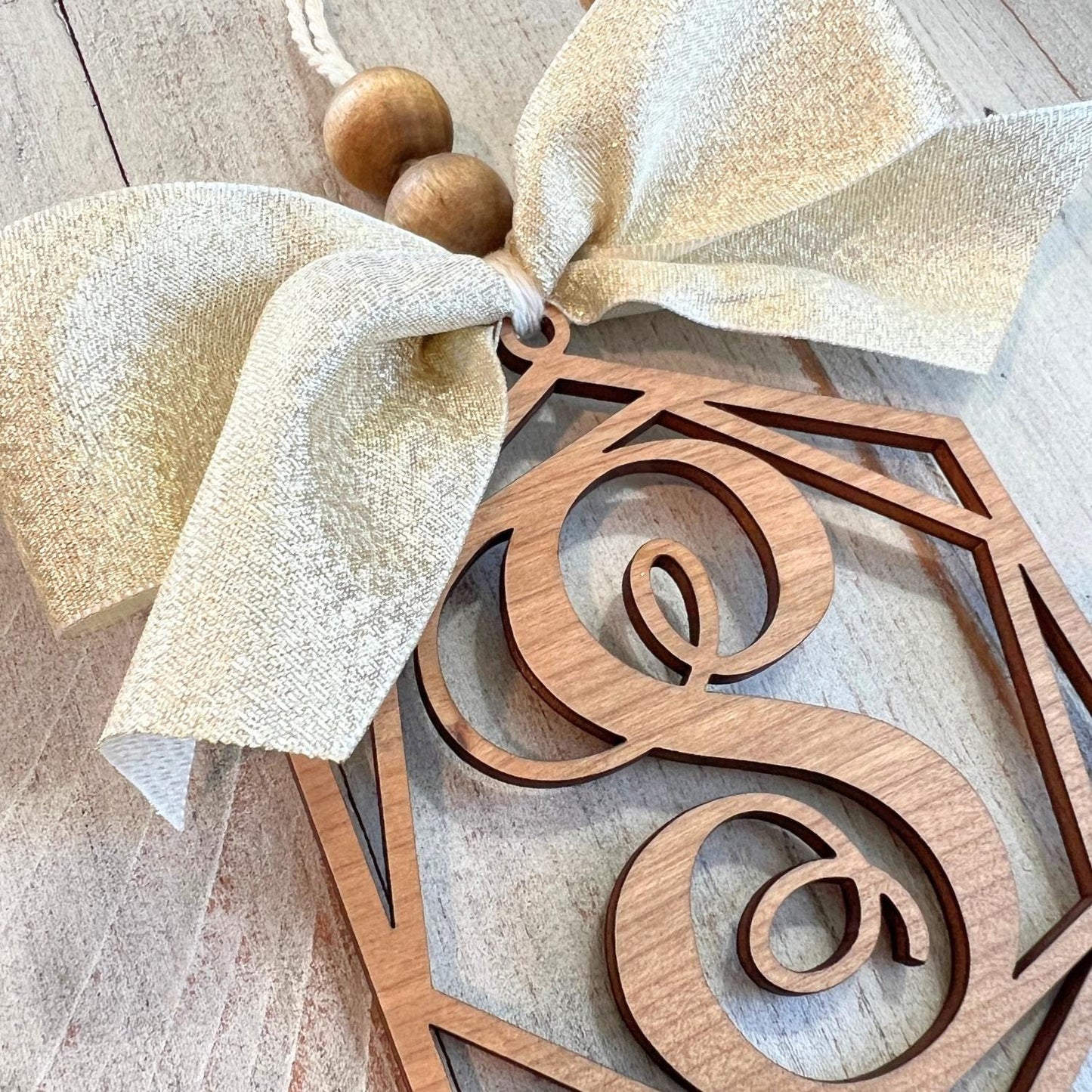Letter S Car Charm | Monogram S Car Charm | Clearance