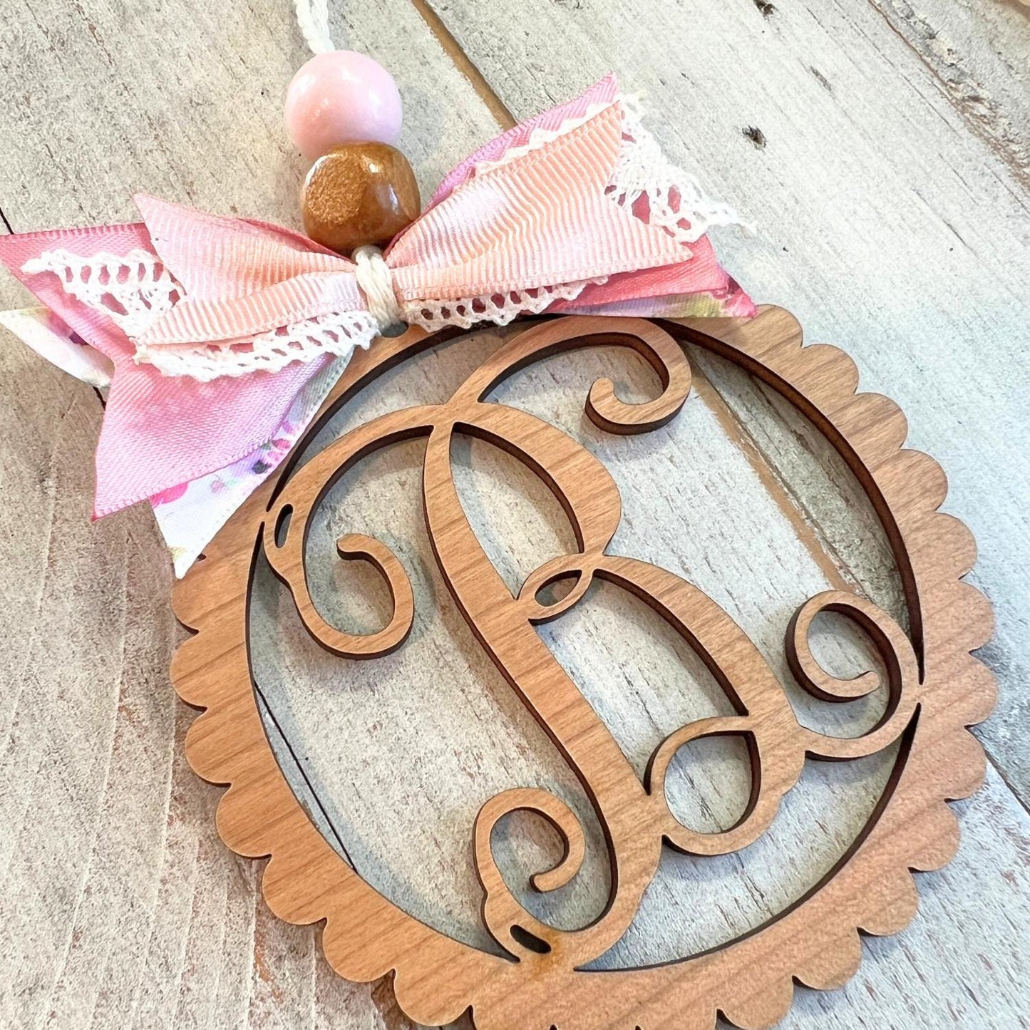 Letter B Car Charm | Monogram B Car Charm | Clearance