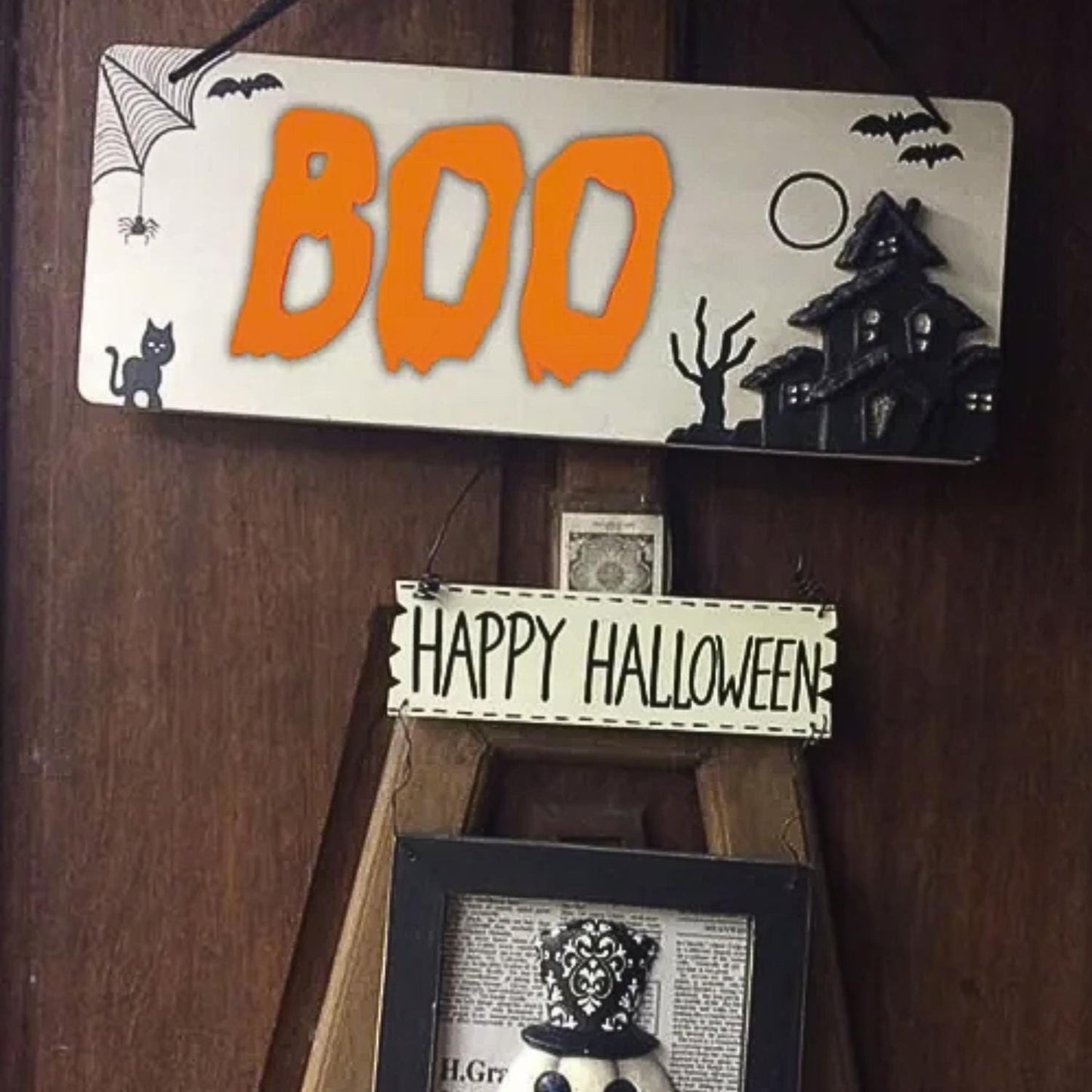Large Wooden Letters BOO | BOO Word Cutout | Wood Craft Letters | Halloween Crafts | Halloween Words and Letters