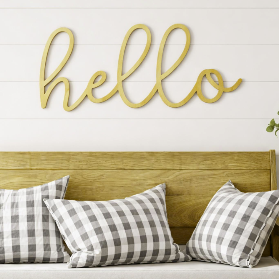 Connected Wood Words