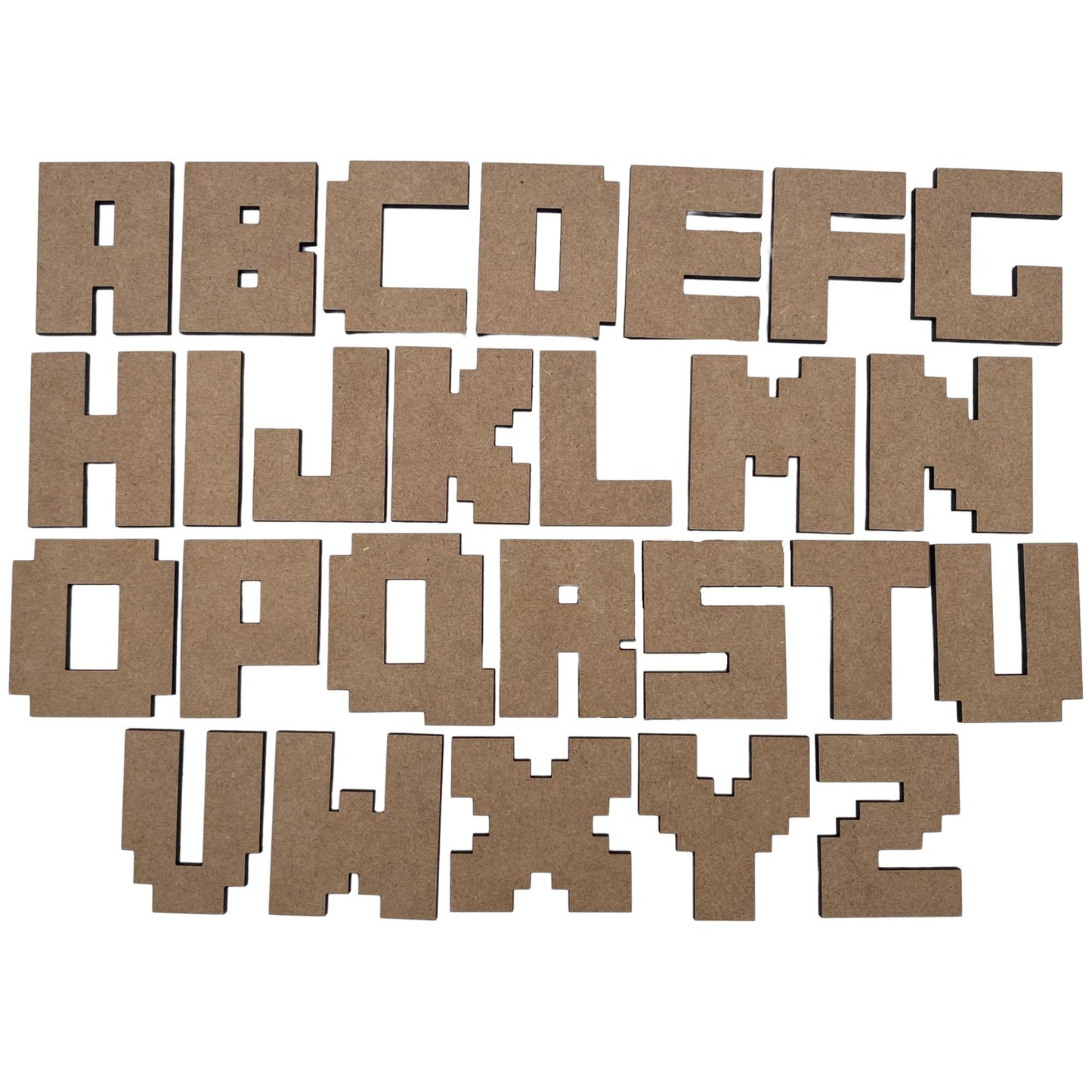 Mine Crafter Wooden Letters