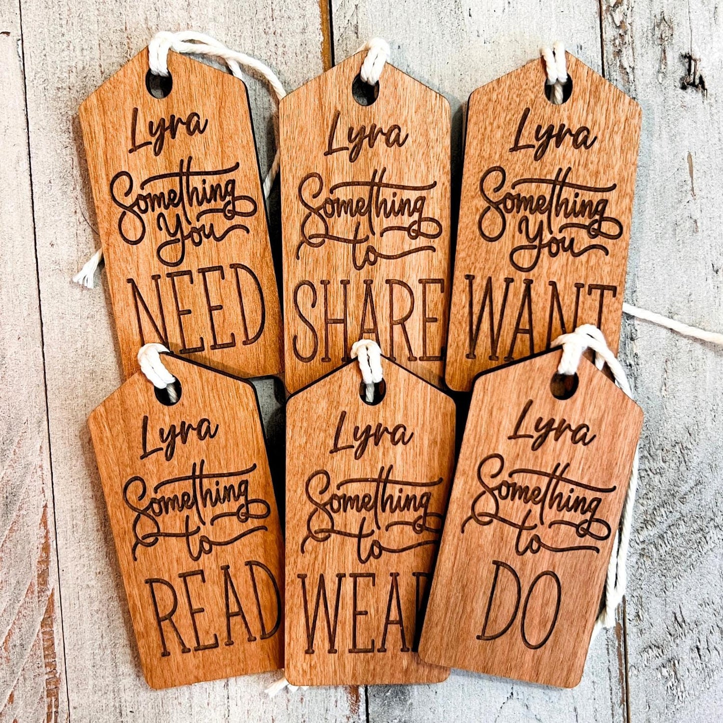 Christmas Gift Tags | Wooden Christmas Gift Tags | Something You Wear Need Want Read