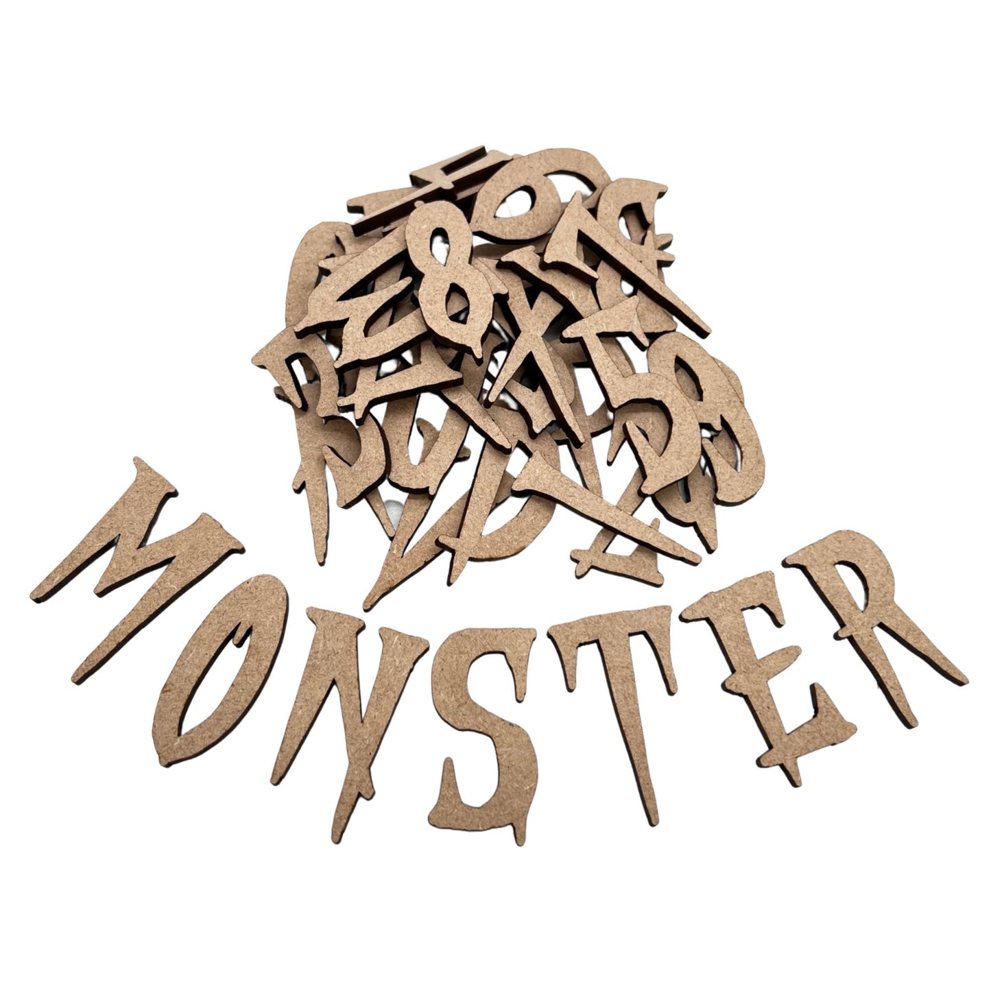 Stranger Creature Wooden Letters