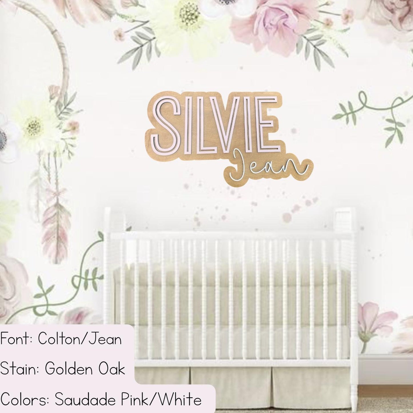 Girls Wood Name Sign | Custom Name Sign | Girls Nursery | Girls Room Decor