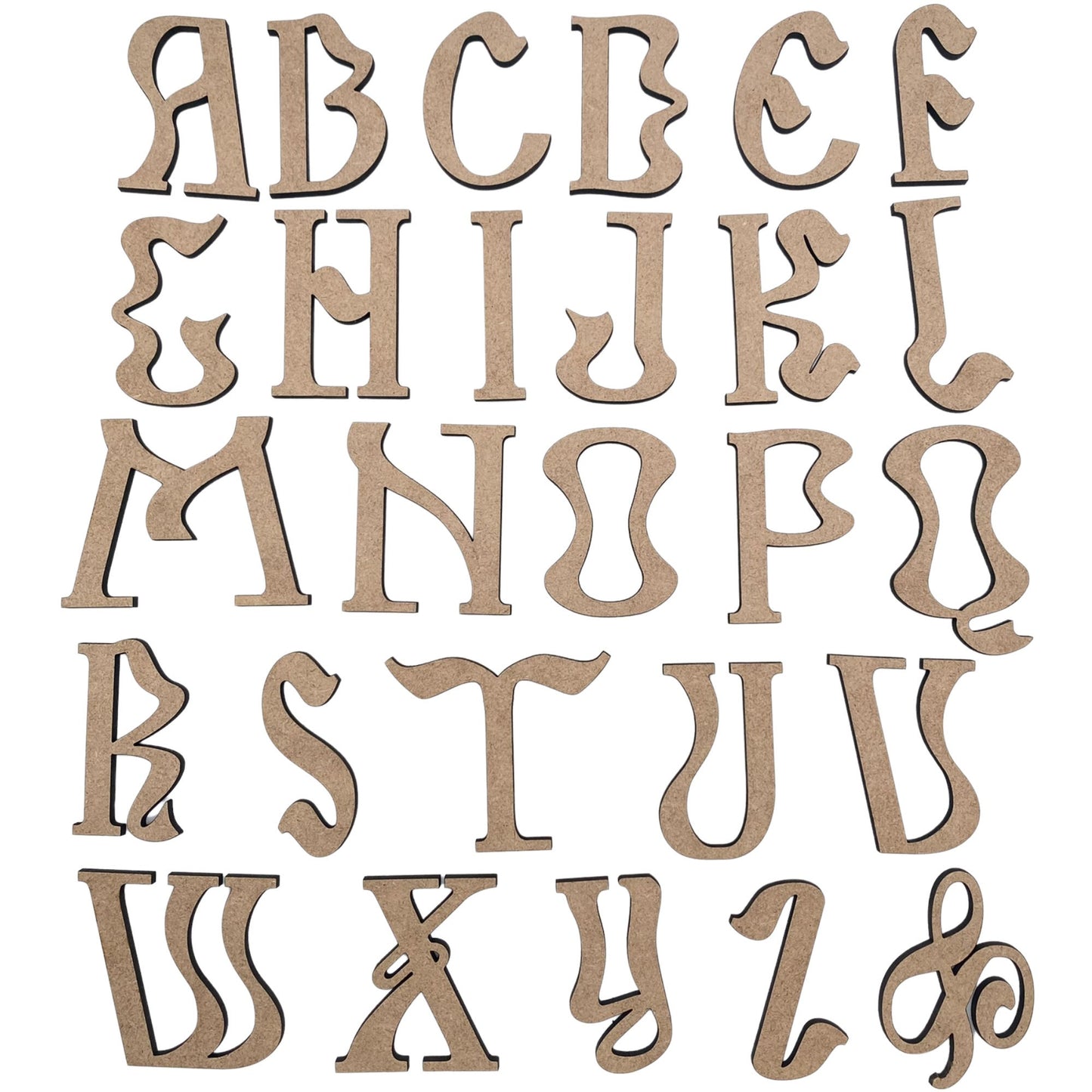 Ripple Wooden Letters