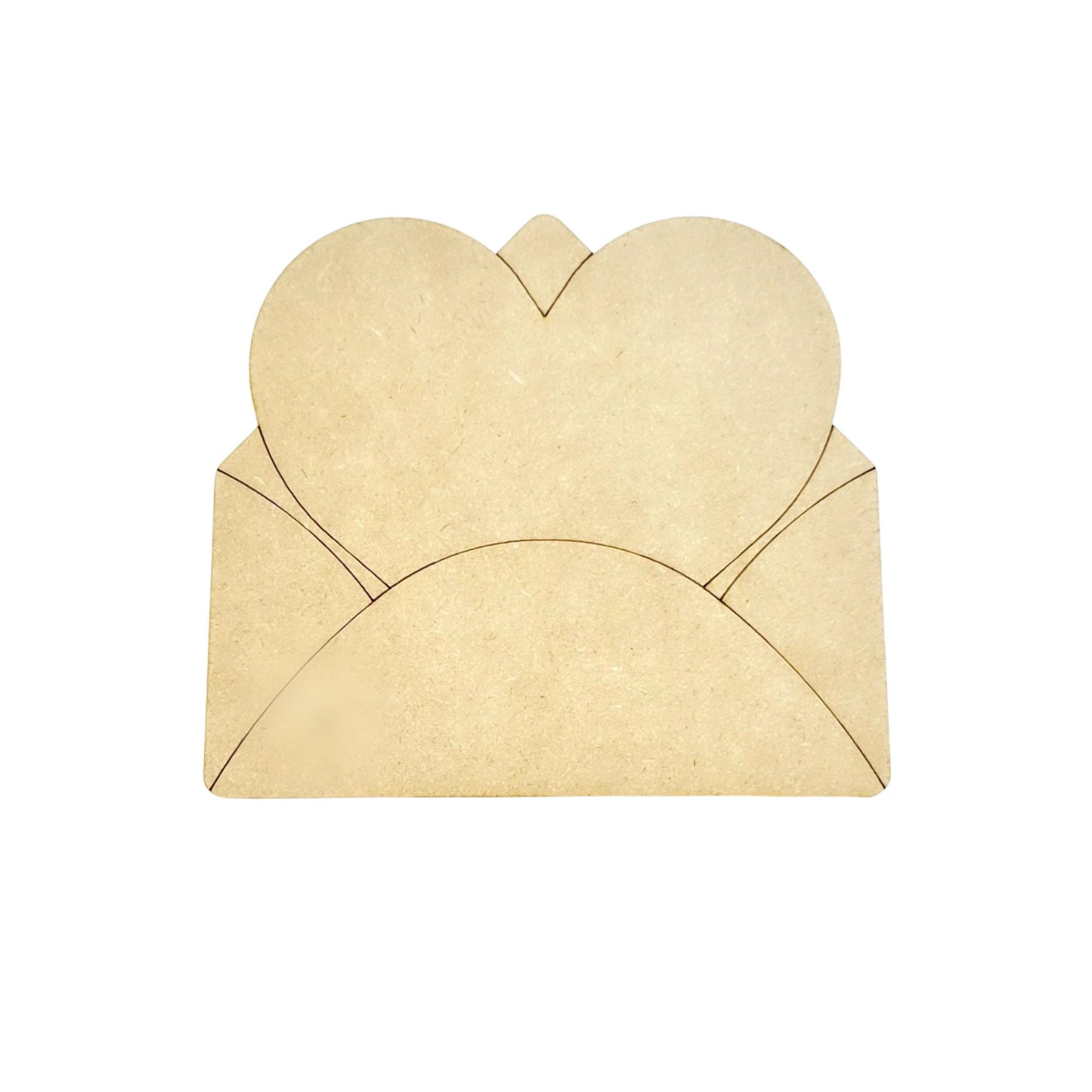 Small Valentine Envelope with Heart | Valentine Wood Crafts | Valentine Mail | Valentine Decor | Paint by Line Crafts