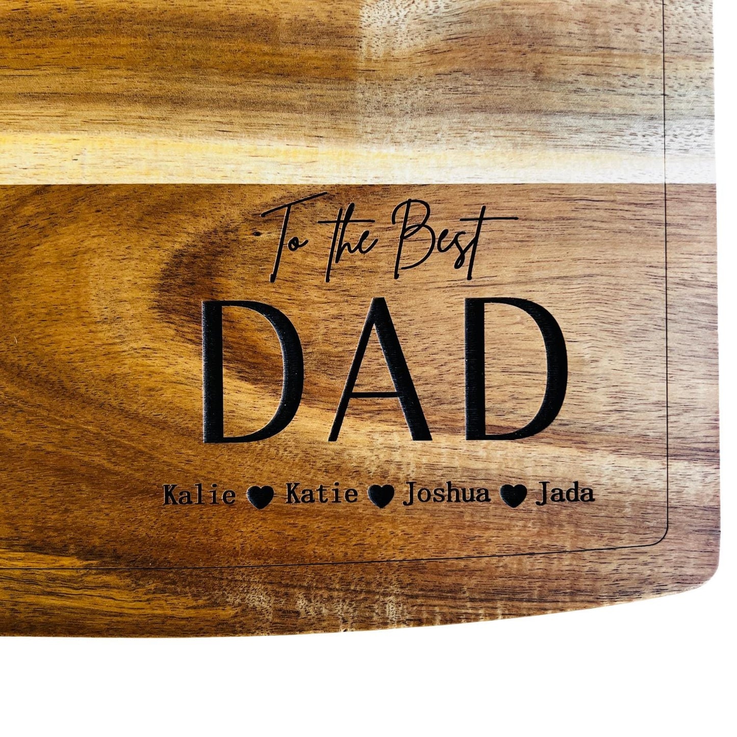 Father's Day Cutting Board, Gift For Dad, Love You Daddy, Father's Day Gift, Personalized Gifts For Husband, Cheese Board, To the Best DAD