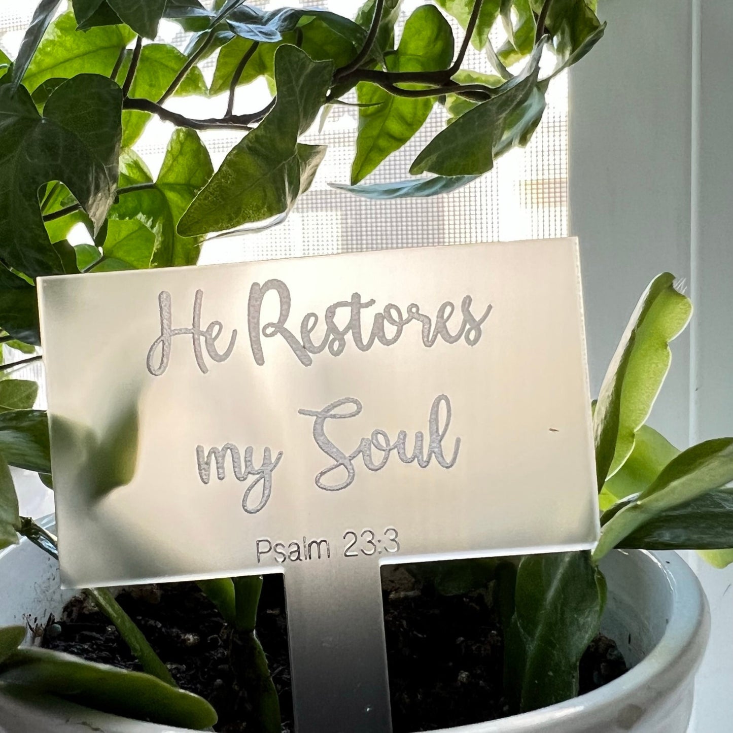Set of 10 Plant Stakes | Word of God Plant stakes | Inspirational Plant