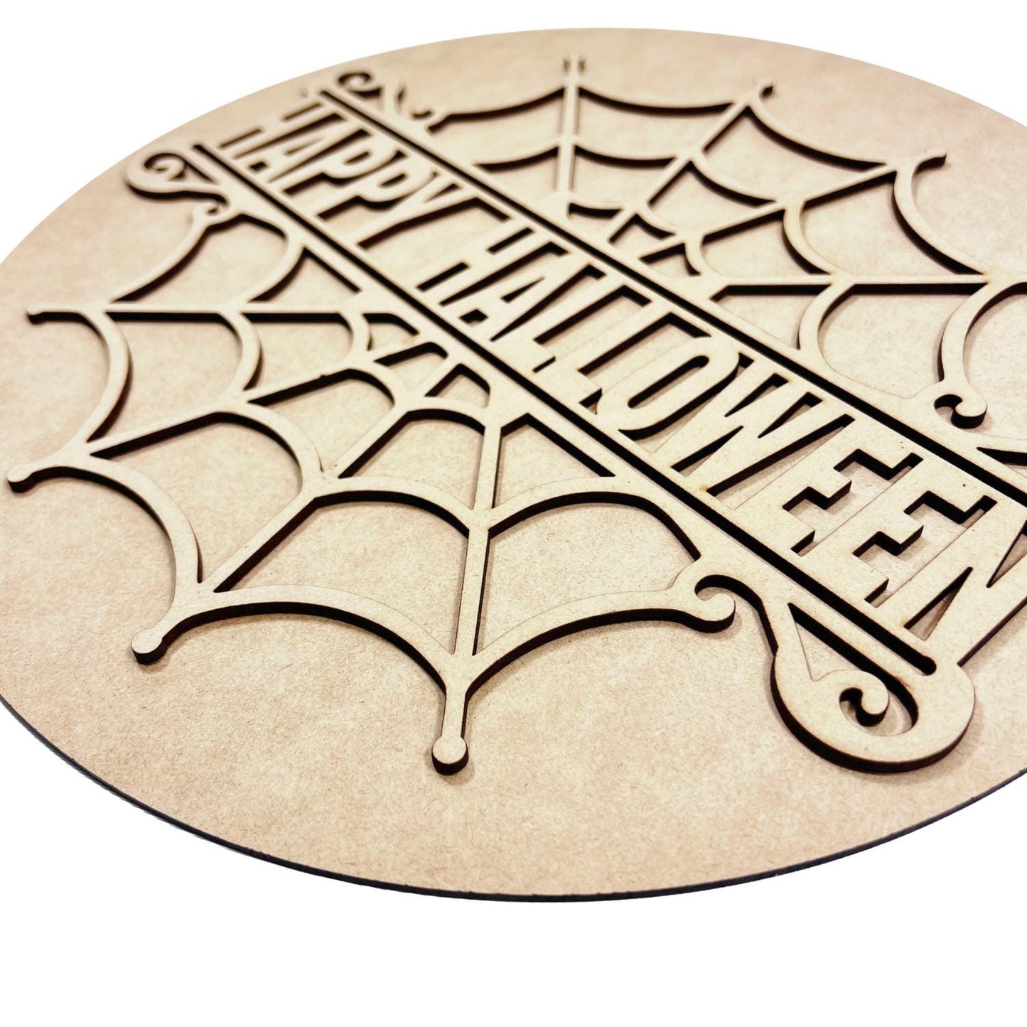 Large Spider Web with Last Name | Personalized Halloween Decor | DIY Halloween door sign | Family Name Halloween Sign