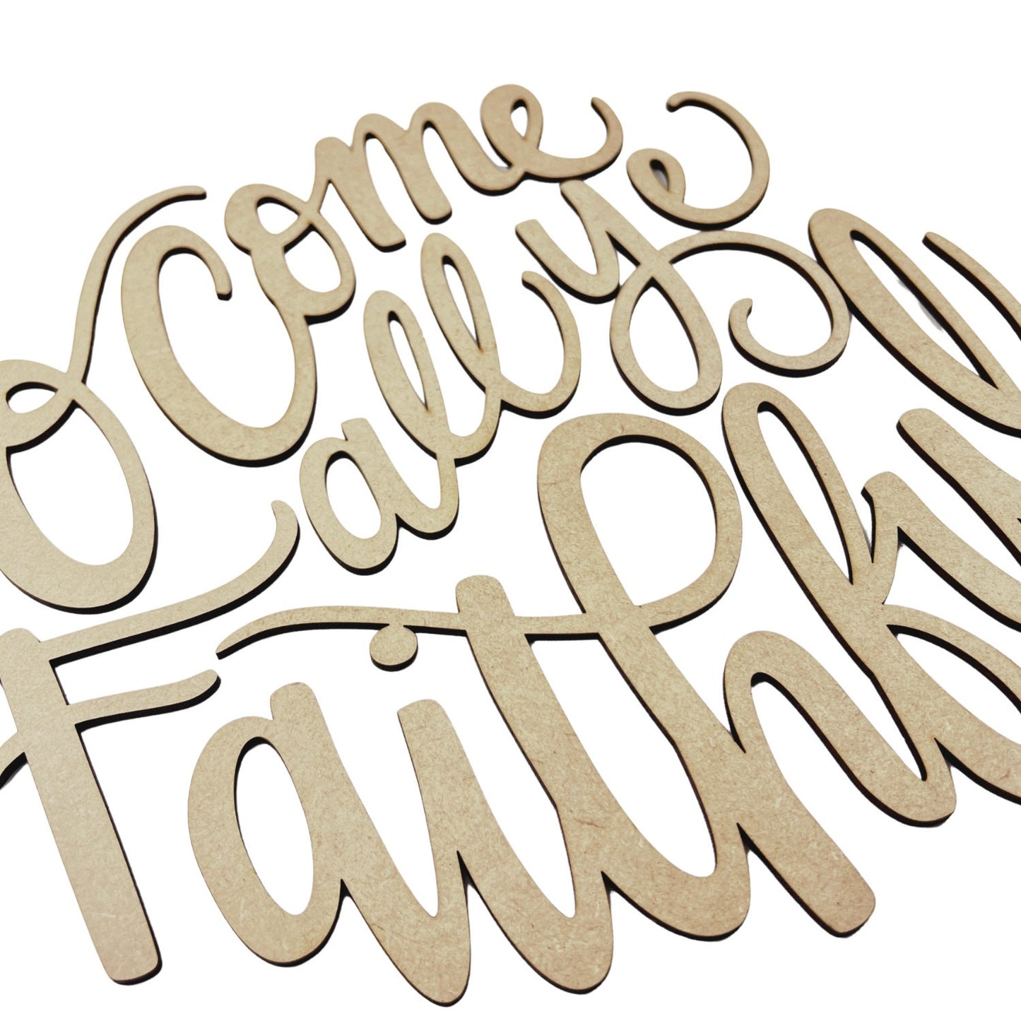 Large O Come All Ye Faithful Wood Cutout | Merry Christmas wood letter | Christmas wreath decor | Christmas Door hanger | Christmas Crafts |