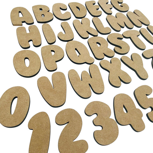 Bubble Gum Wooden Letters
