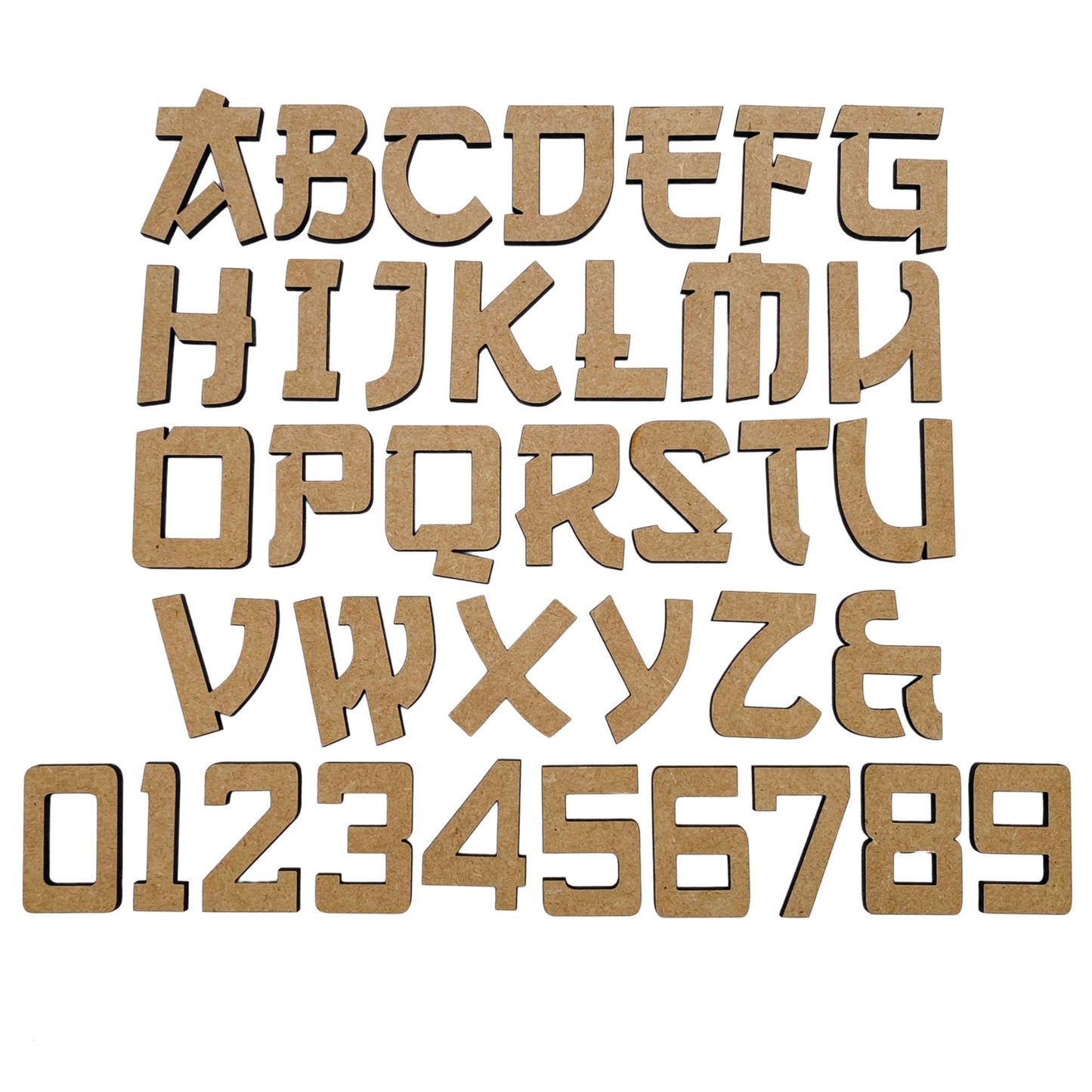 Japanese Scroll Wooden Letters