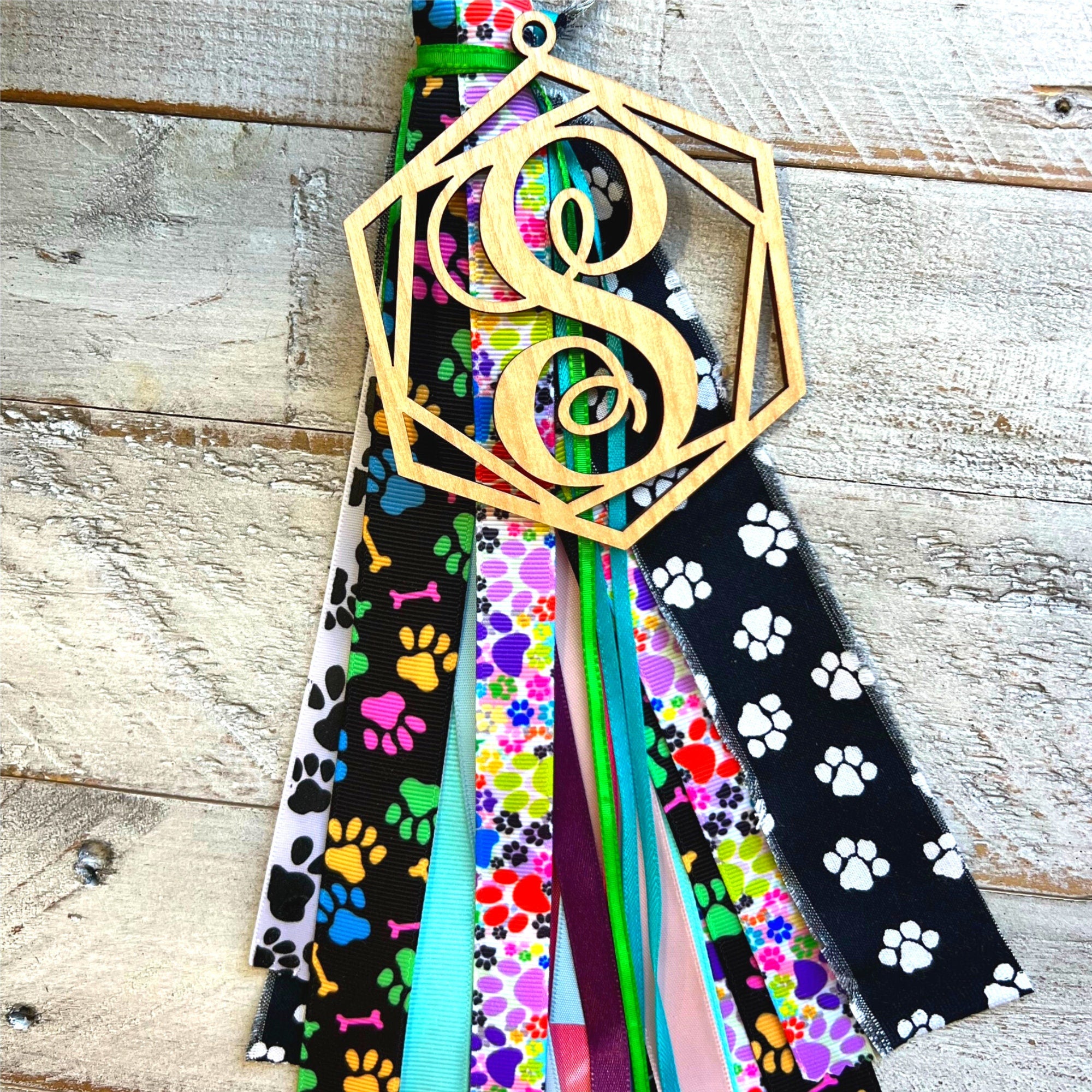Dog Mom Bag Tassel | Pet Tassel | Dog Mom Charm | Bogg Bag Tassel | Paw Print Tassel