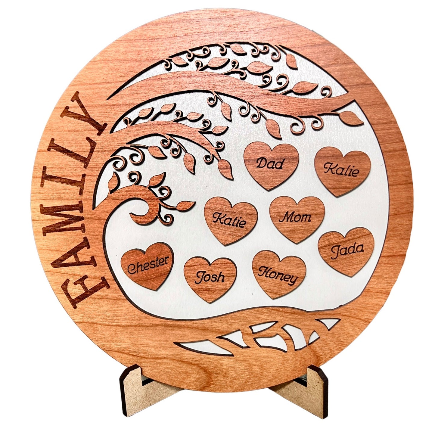 Personalized Family Life Tree, Family Sign, Birthday Gift, Personalized Mother's Day Idea, Gifts for Grandma, Christmas Present for Family