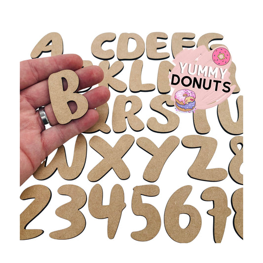 Yummy Donuts Wooden Letters