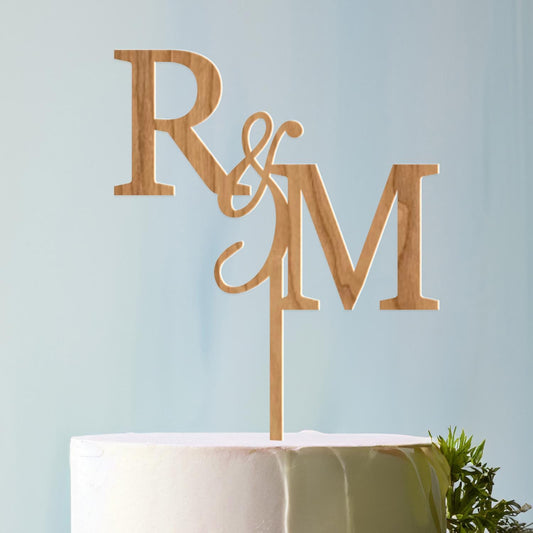 Wedding Personalized Cake Topper | Custom Name Cake Decor | Rustic Wedding Cake Decor | Anniversary Cake Topper | Personalized Wedding Decor