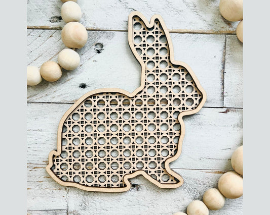 Rattan Bunny | Rattan Rabbit | Rabbit Decor | Easter Decor | Easter Crafts