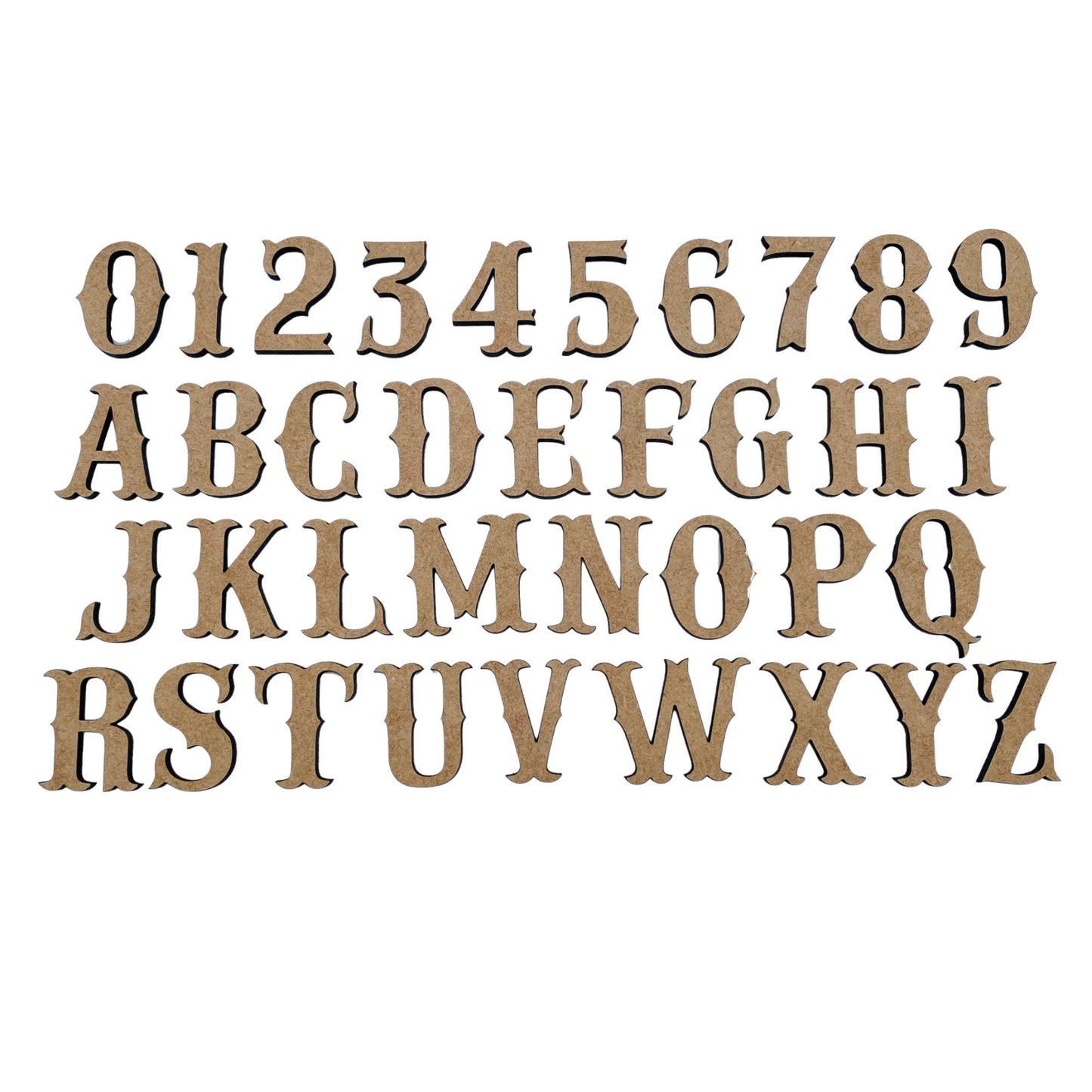 Railroad Western Wooden Letters