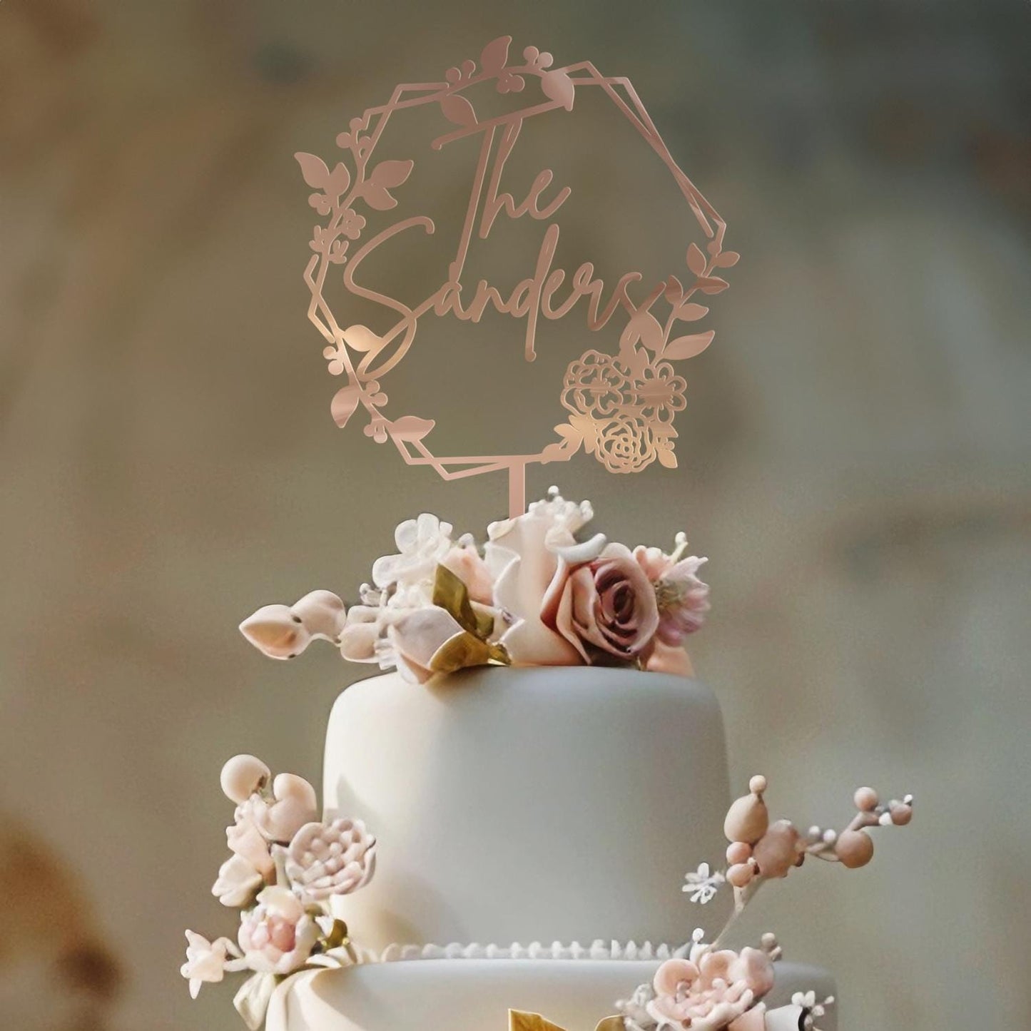 Wedding Personalized Cake Topper | Custom Name Cake Decor | Rustic Wedding Cake Decor | Anniversary Cake Topper | Personalized Wedding Decor