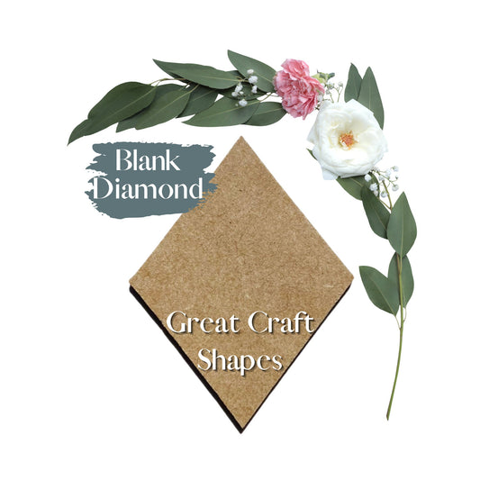 Blank Diamond | Wood Diamond | Wooden Craft Diamond | Blank Wood Diamond | Wood Blanks | Wood Disc | Kids Art | School Projects | DIY