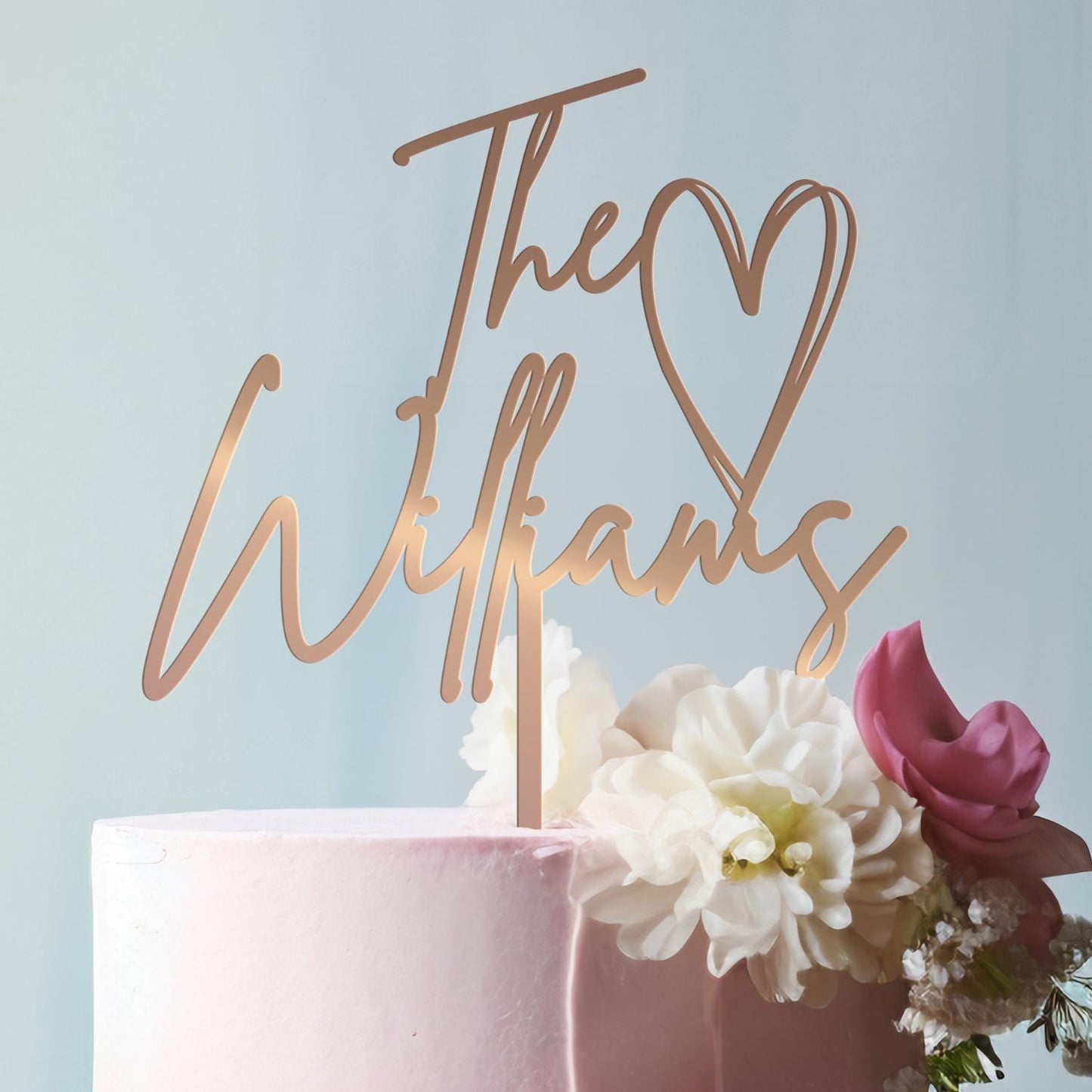 Wedding Personalized Cake Topper | Custom Name Cake Decor | Rustic Wedding Cake Decor | Anniversary Cake Topper | Personalized Wedding Decor