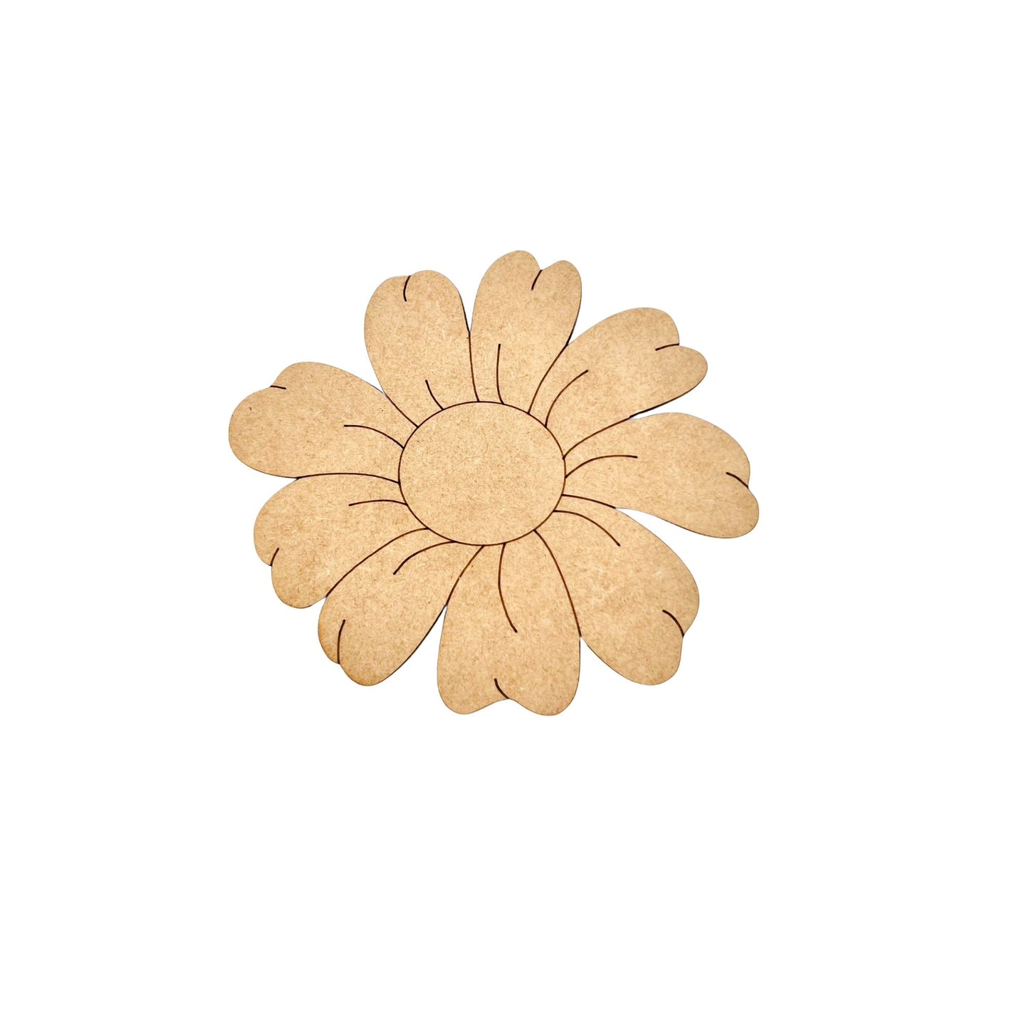 Large 12"-22" | Wood Flower | Daisy Cutout | Wood Flower Decor | Flower Vase | Craft Wood Shapes | Spring Decor | DIY Crafts | Paint by Line