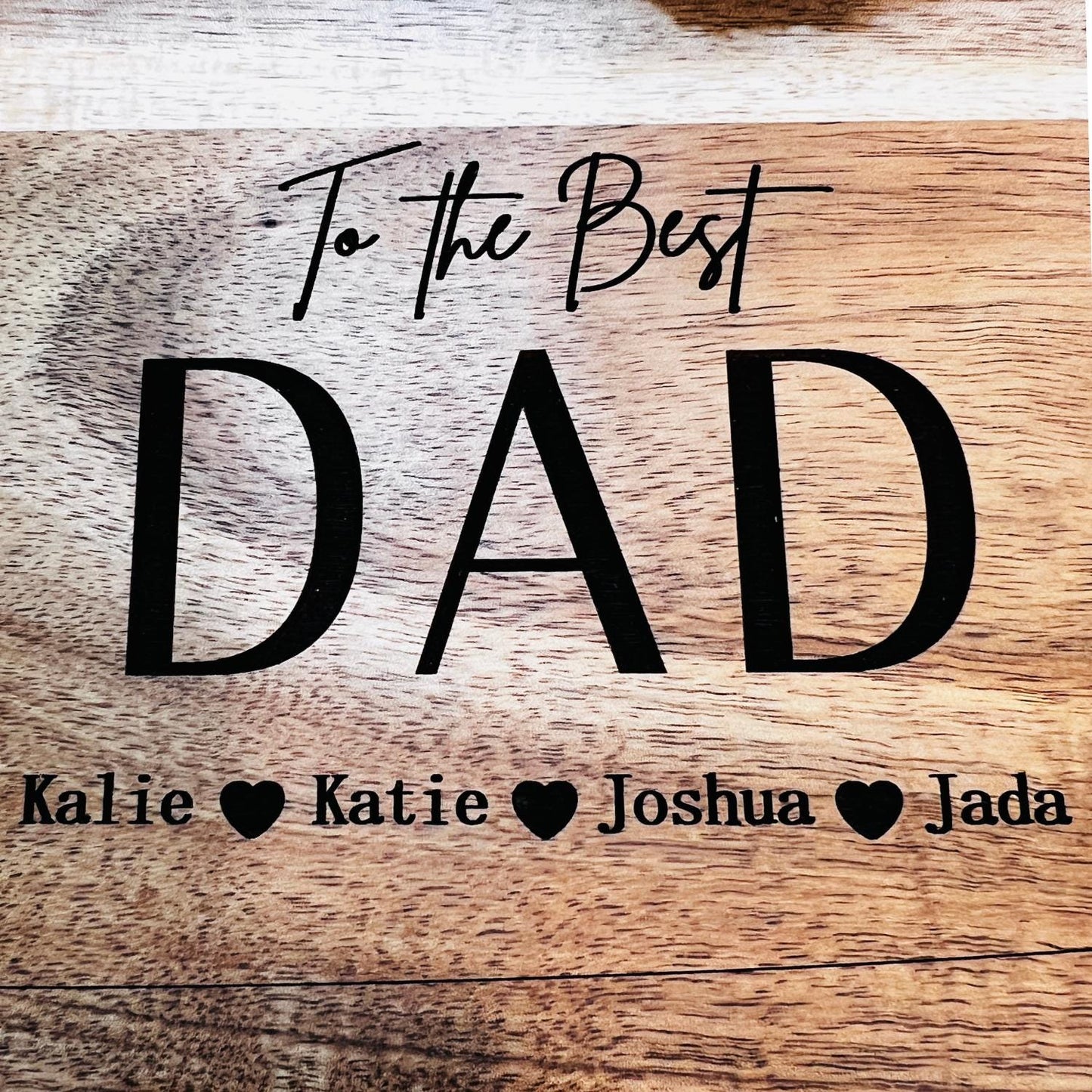 Father's Day Cutting Board, Gift For Dad, Love You Daddy, Father's Day Gift, Personalized Gifts For Husband, Cheese Board, To the Best DAD