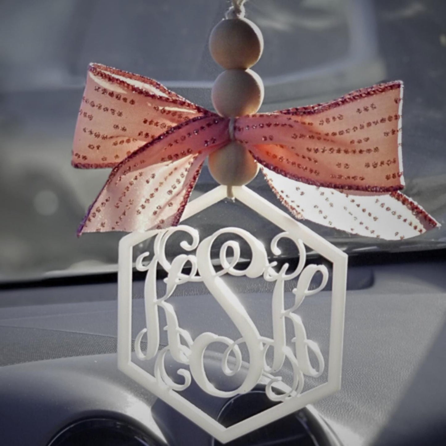 Personalized Car Charm, Bogg Bag Charm, Bogg Bag Decor, Vehicle Mirror Hanger, Car Accessories, Personalize,  Wooden, Acrylic, Bag Charms