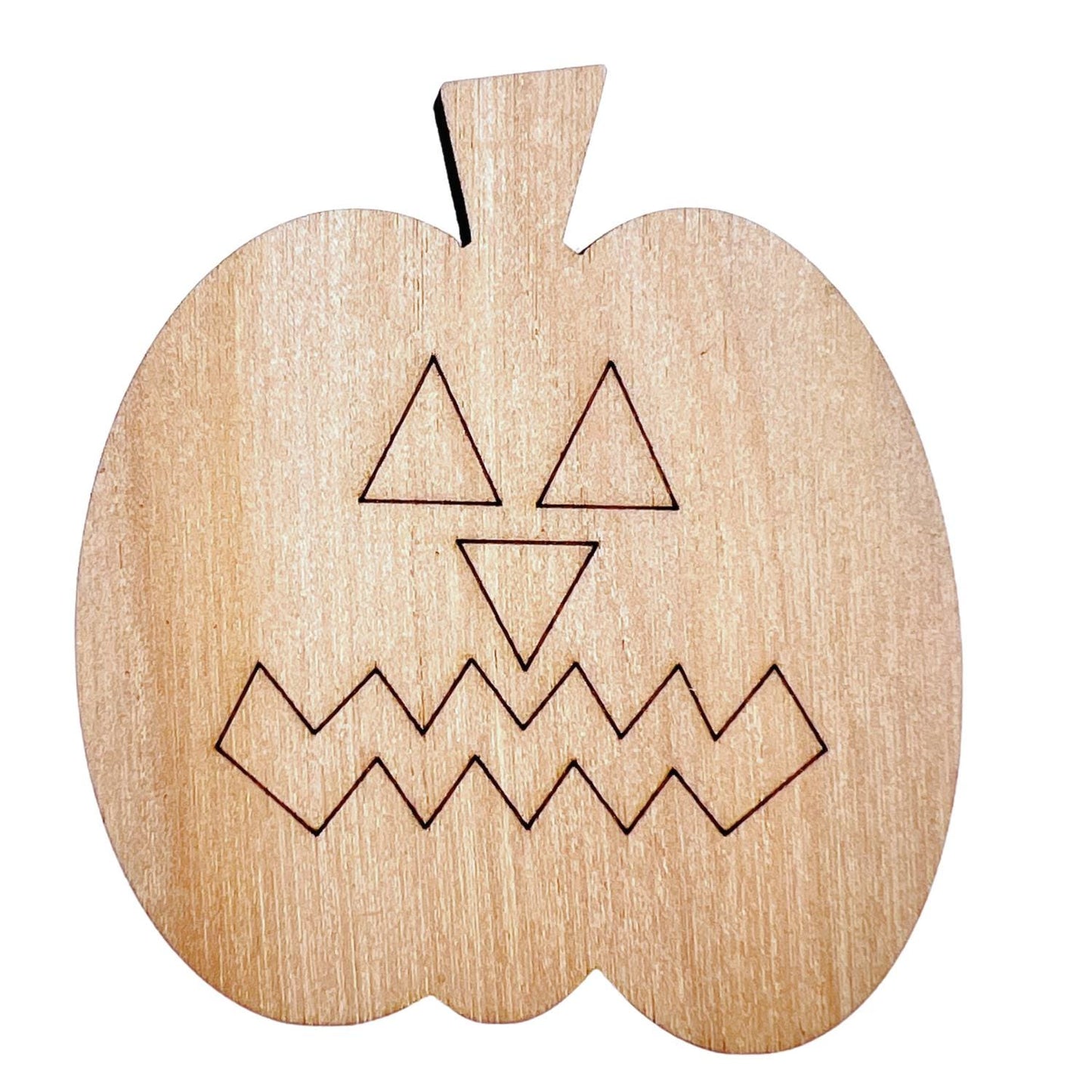 Small Wooden Jack-O-Lantern Paint by Line | Halloween Wood Pumpkin | Wooden Pumpkin Craft