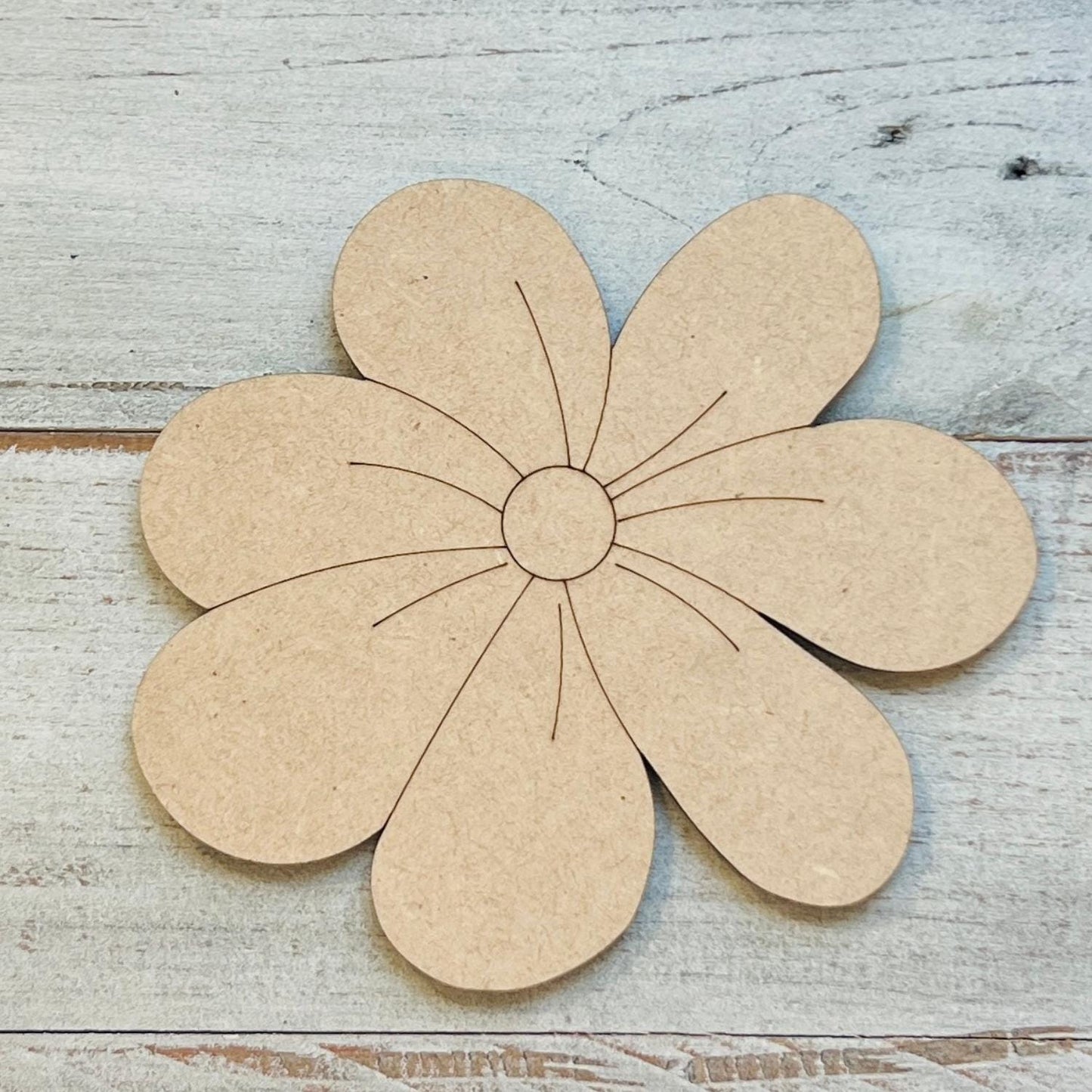 Wood Daisy Craft Shape | Wood Flower Decor | Flower Cutout| Craft Wood Shapes | Spring Decor | DIY Crafts | Paint by Lines