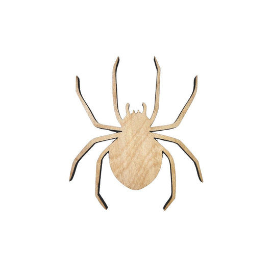 Small Wood Spider Craft | Spider Decor | Halloween Spiders | Black Widow Halloween Decor