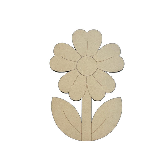 Wood Daisy Craft Shape | Wood Flower Decor | Flower Cutout| Craft Wood Shapes | Spring Decor | DIY Crafts | Paint by Lines