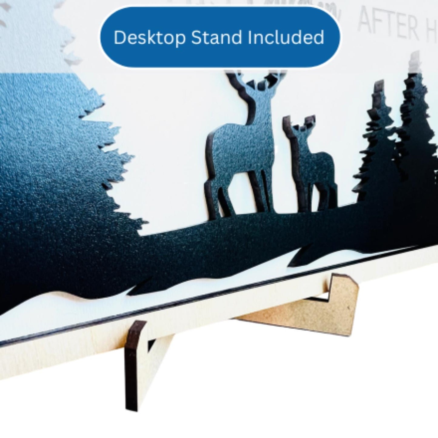 Dad Sign | Gift for Dad | Outdoor Dad Gifts | Bible Verse Sign | Proverbs 20:7 | Mountain Scene with Deer Sign | Christian Dad Sign