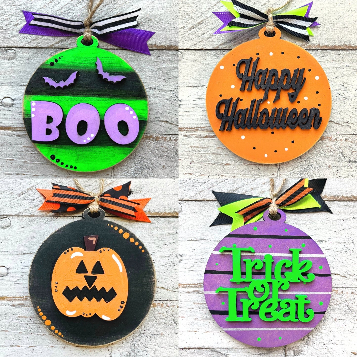 Hand Painted Halloween Ornaments | Halloween Decor | Halloween Christmas Tree | Halloween Charms
