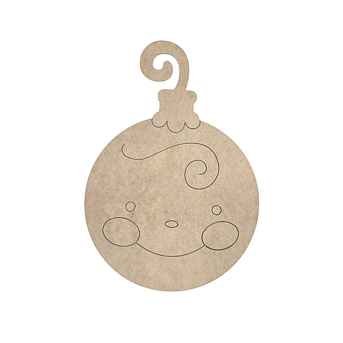 SMALL Gingerbread Ornament | Wood Craft Shapes | Christmas Wood Cutouts | Holiday Decor | Christmas Wall Art
