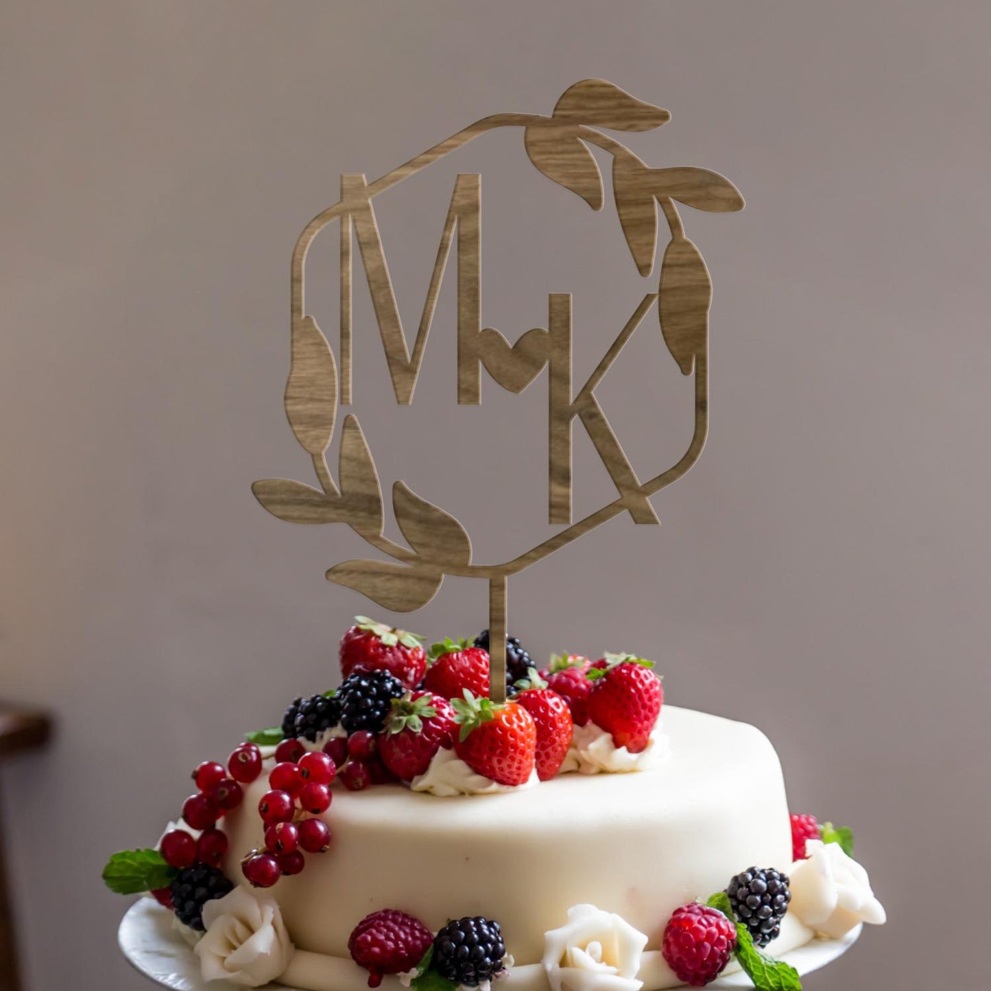 Wedding Personalized Cake Topper | Custom Name Cake Decor | Rustic Wedding Cake Decor | Anniversary Cake Topper | Personalized Wedding Decor