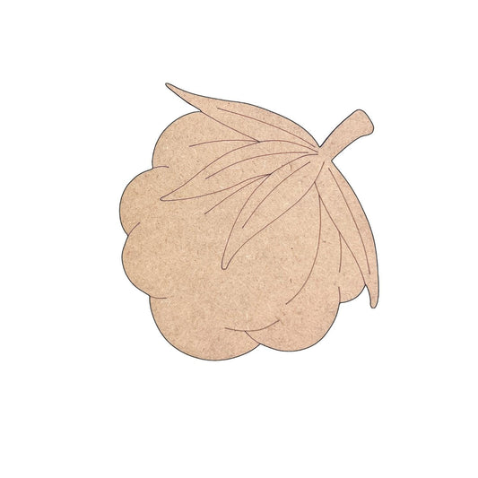 Cotton Ball Wood Craft Paint by Line, Fall Decor