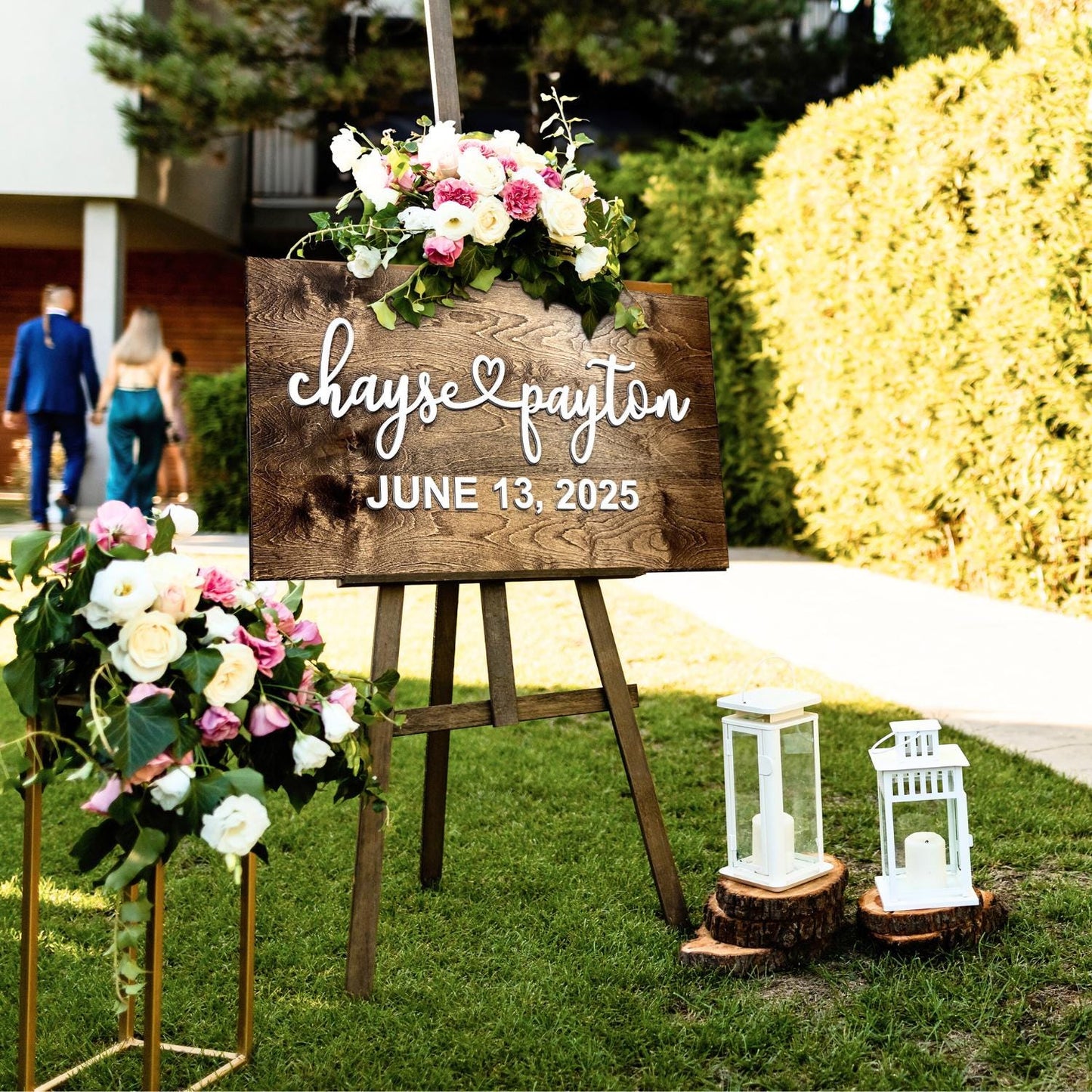 Wedding Signs, Signs for Wedding Entrance, Personalized 3D Wedding Sign Decor, Custom Wedding Entrance Sign, Wedding Gifts, Rustic Weddings