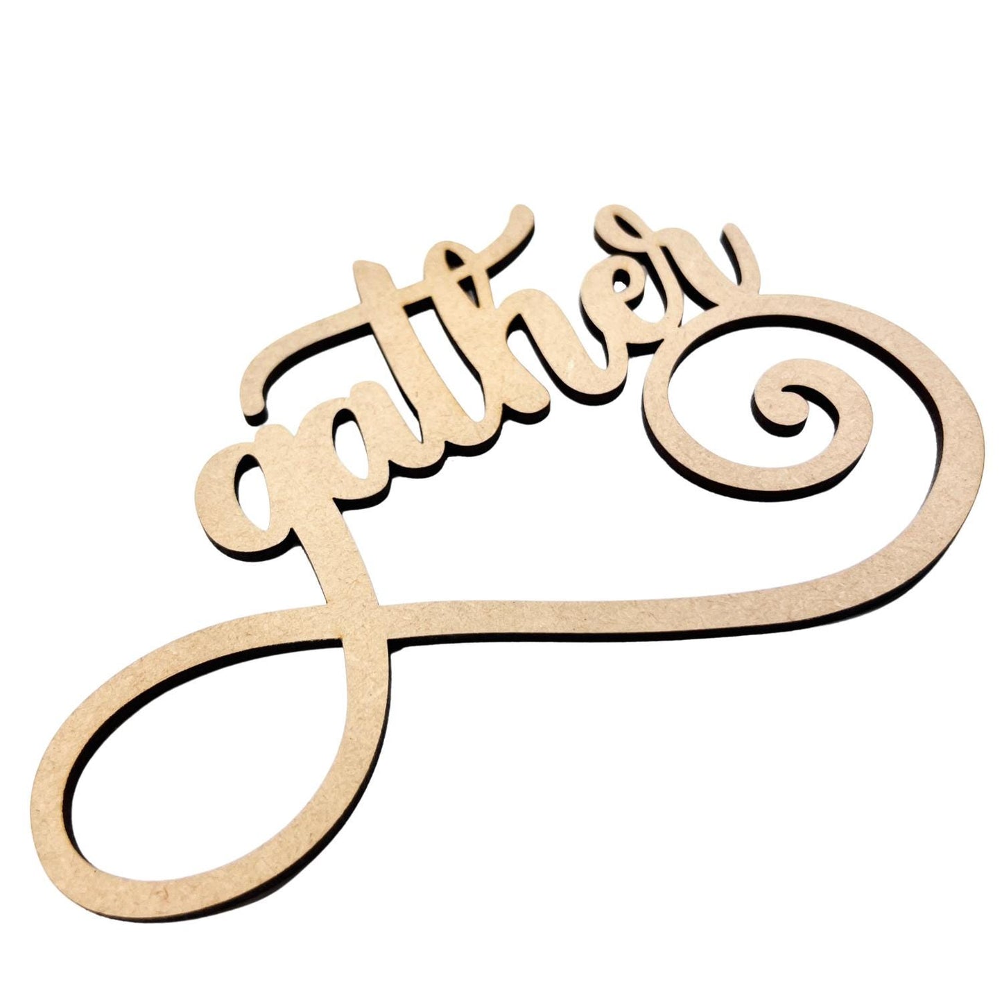Gather Wood Word Cutout | Fall Words
