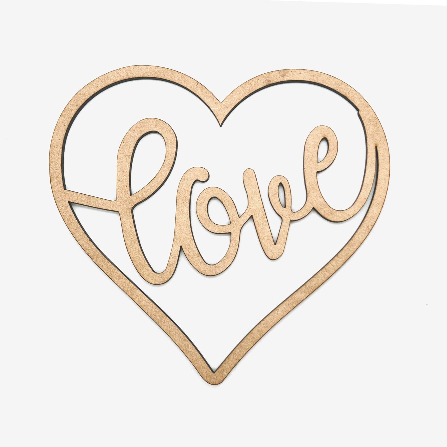 Small Love Heart | Valentine Heart  | Valentine Crafts | Wood Heart Cutout | 1 layer or 2 Layer