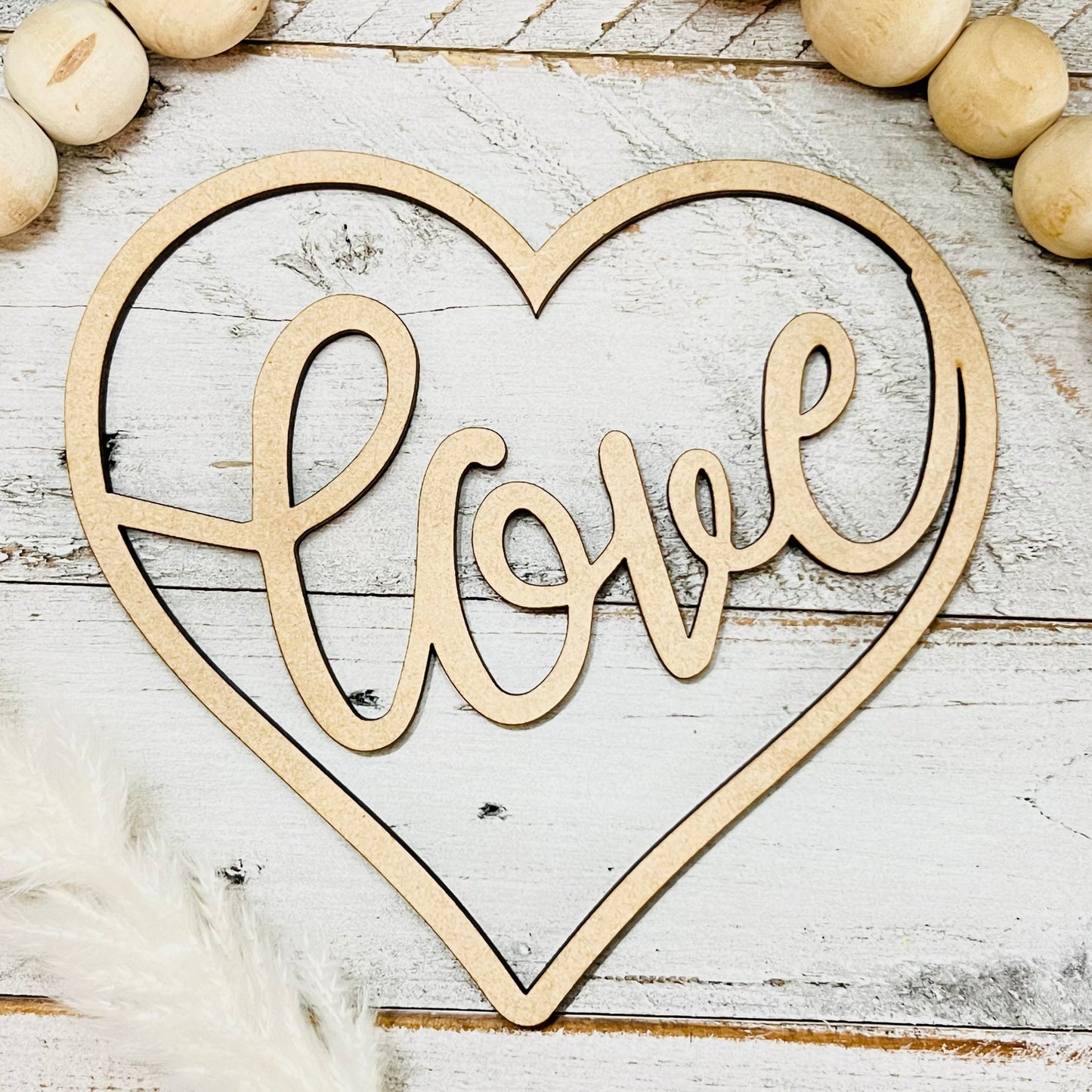 Small Love Heart | Valentine Heart  | Valentine Crafts | Wood Heart Cutout | 1 layer or 2 Layer