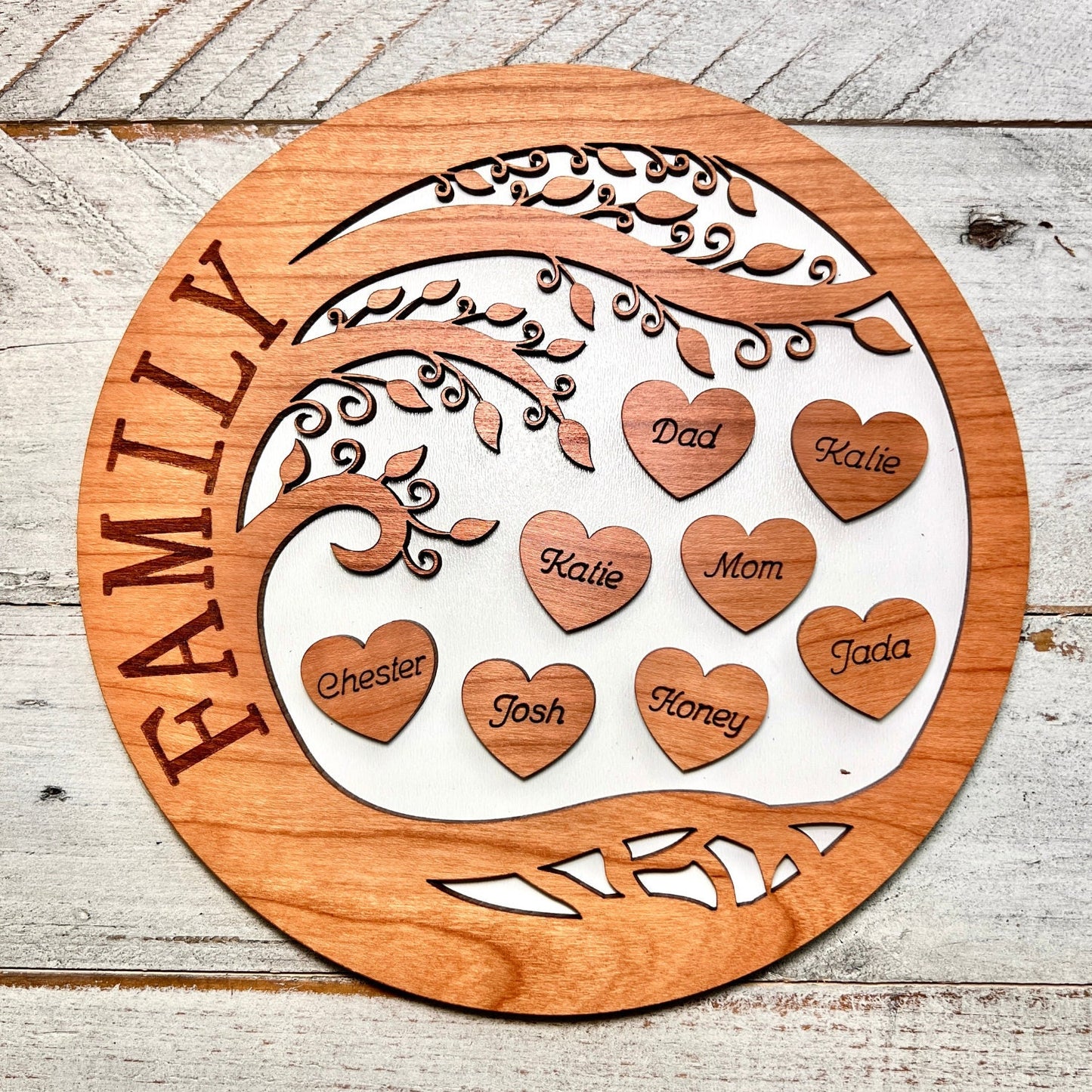 Personalized Family Life Tree, Family Sign, Birthday Gift, Personalized Mother's Day Idea, Gifts for Grandma, Christmas Present for Family