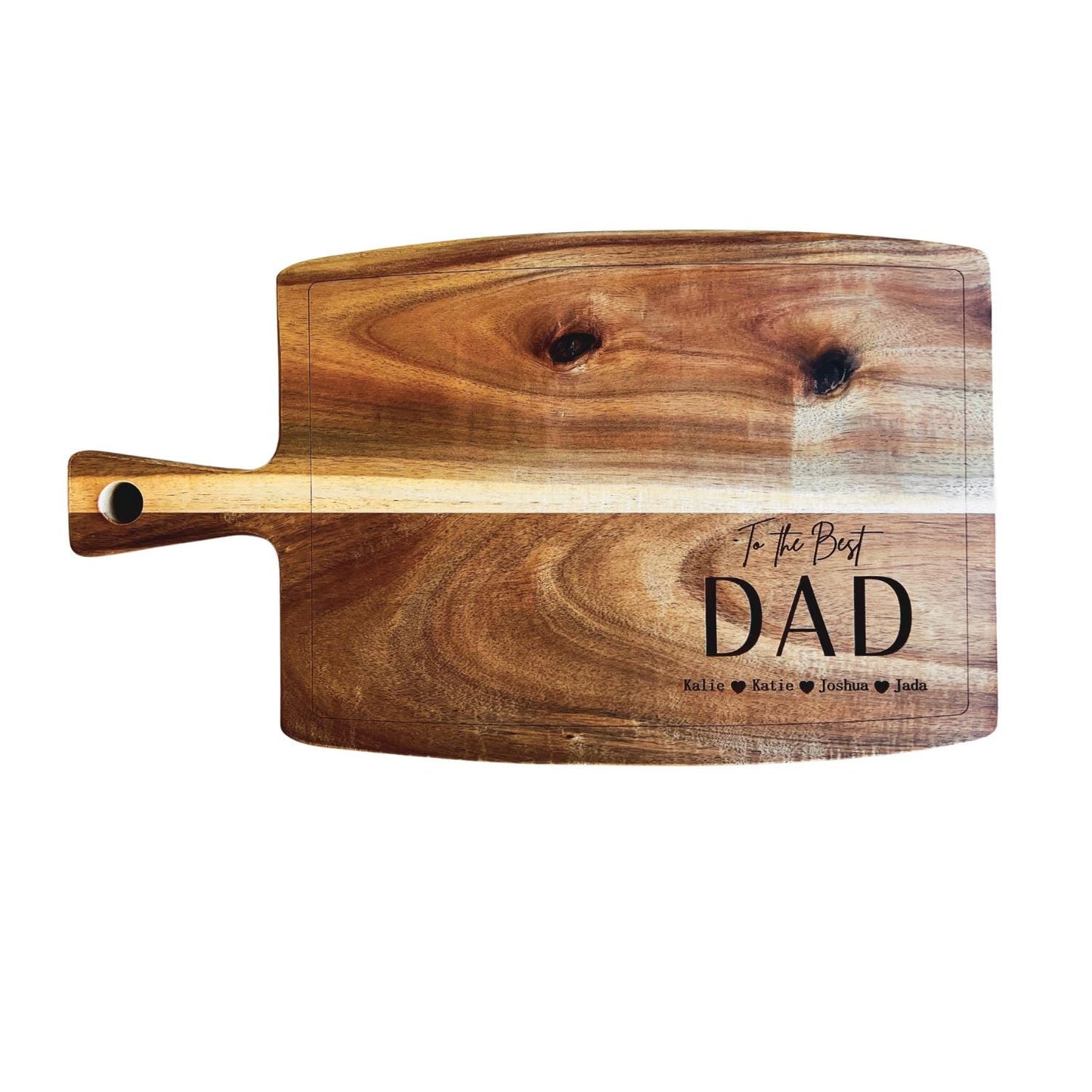 Father's Day Cutting Board, Gift For Dad, Love You Daddy, Father's Day Gift, Personalized Gifts For Husband, Cheese Board, To the Best DAD