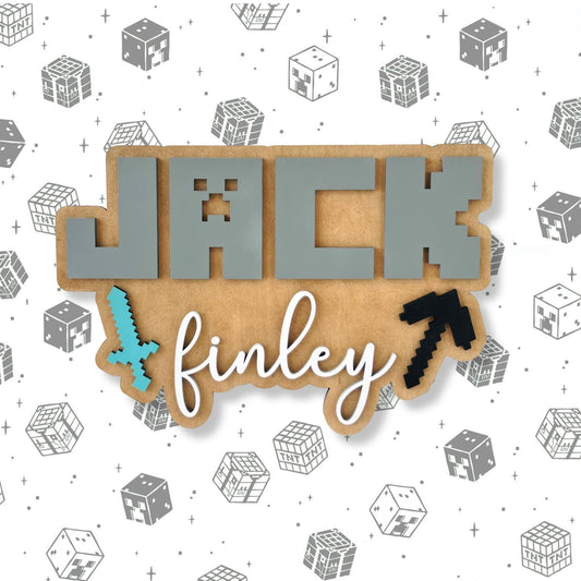 Custom Wood Name Sign, Nursery Wall Name Decor, Kids Bedroom Sign, Wooden Letters, 3D Baby Shower Name Gift