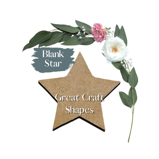 Blank Star | Wood Star | Wooden Craft Star | Blank Wood Star | Wood Blanks | Wood Disc | Kids Art | School Projects | DIY