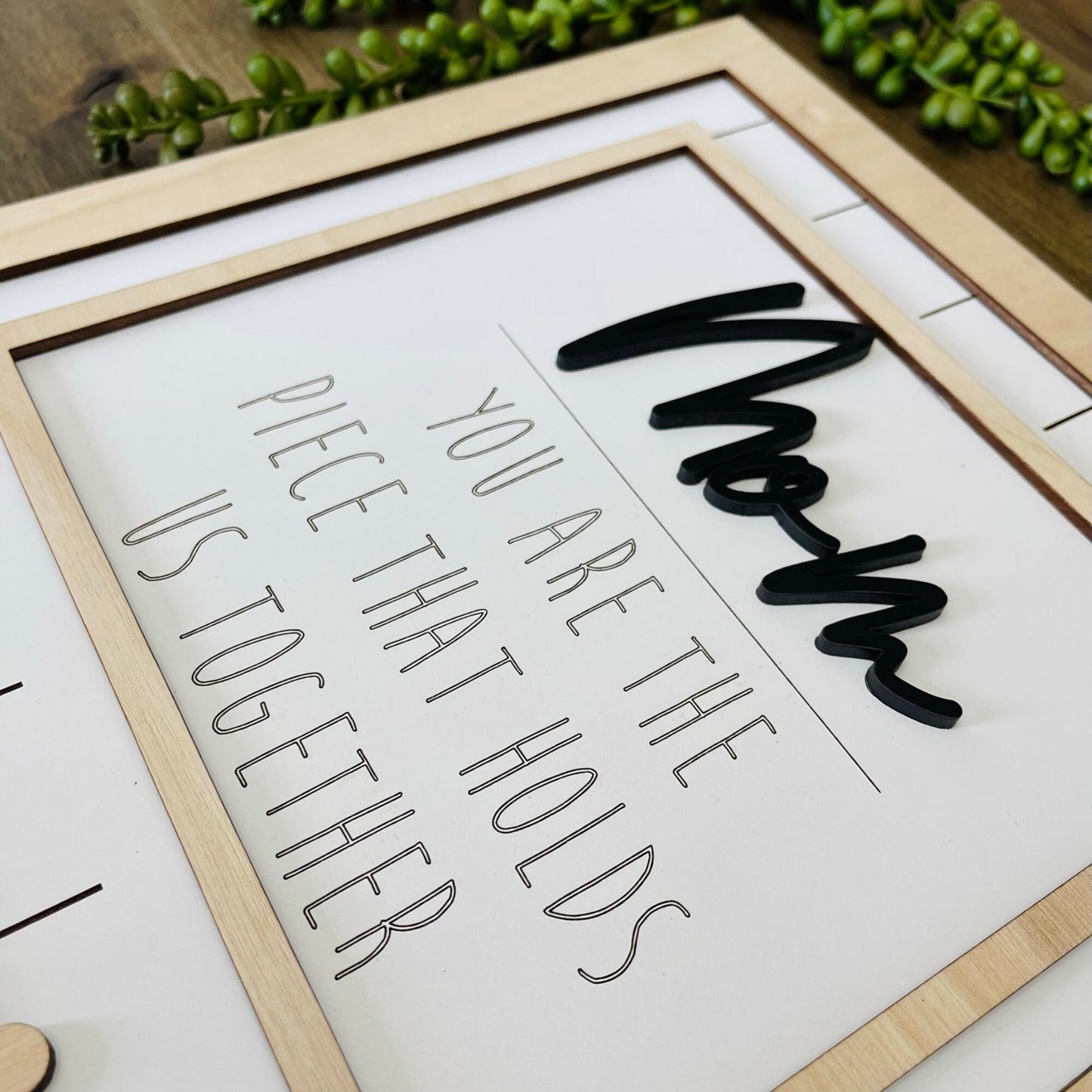 8" x 5.25" Mother's Day Puzzle Piece Plaque | Mother's Day Gift | Personalize Mother's Day Gift| Mother's Day Gift
