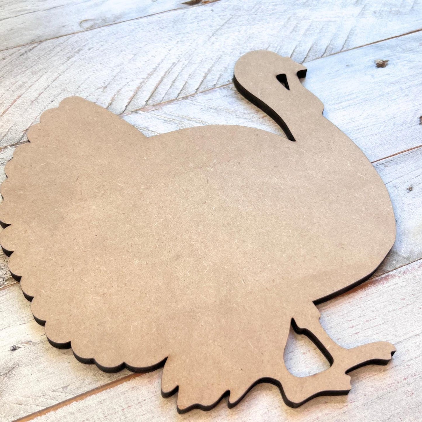 Wood Turkey Craft Shape | Thanksgiving Turkey Wood Cutout