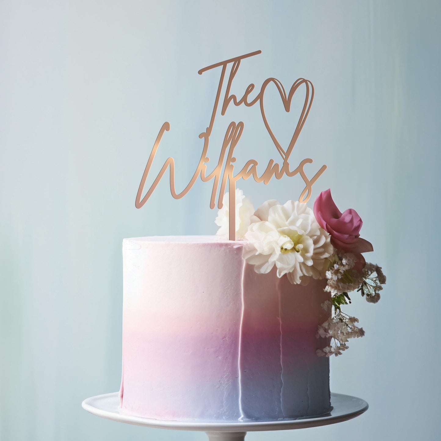 Wedding Personalized Cake Topper | Custom Name Cake Decor | Rustic Wedding Cake Decor | Anniversary Cake Topper | Personalized Wedding Decor