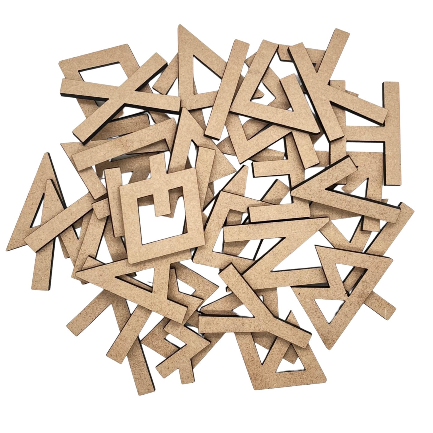Paleo Greek Wooden Letters